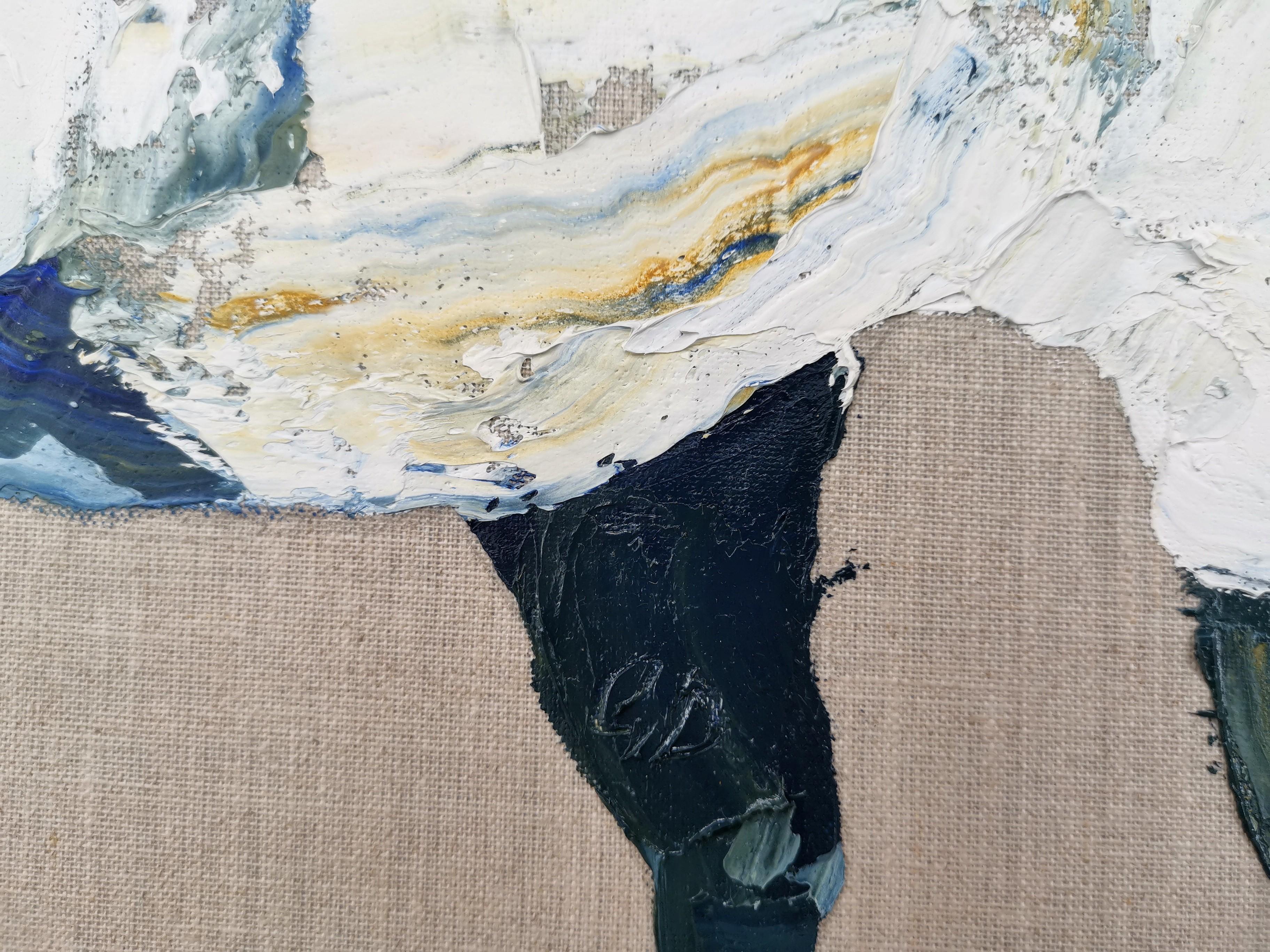 Oveja IV, Pintura original, Arte animal, Contemporáneo, Pincelada de Impasto, Granja en venta 5
