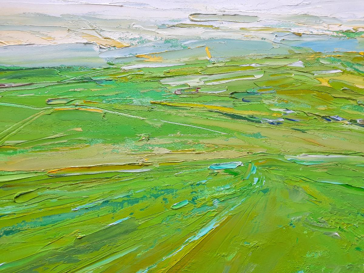 South Downs Greens  - Painting by Georgie Dowling