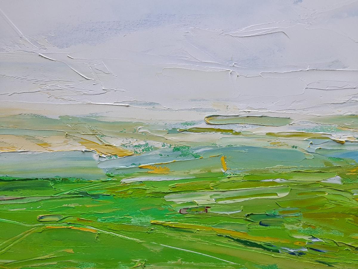 South Downs Greens von Georgie Dowling [2022]

original
ölfarbe auf Karton
Bildgröße: H:40 cm x B:50 cm
Komplette Größe des ungerahmten Werks: H:40 cm x B:50 cm x T:2cm
Ungerahmt verkauft
Bitte beachten Sie, dass die Insitu-Bilder lediglich einen