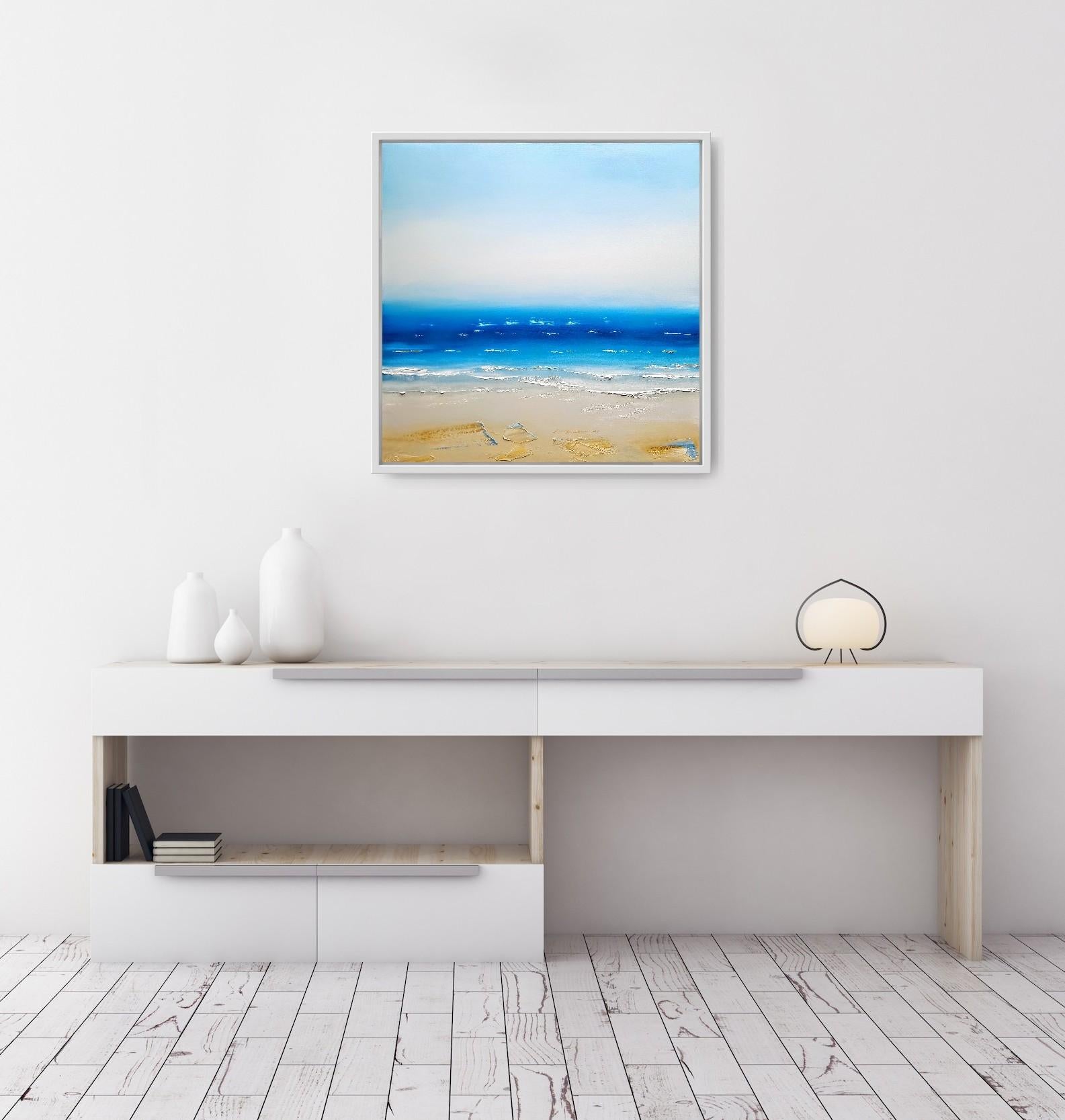Horizonte centelleante con pintura al óleo sobre lienzo, pintura de Georgie Dowling en venta 1