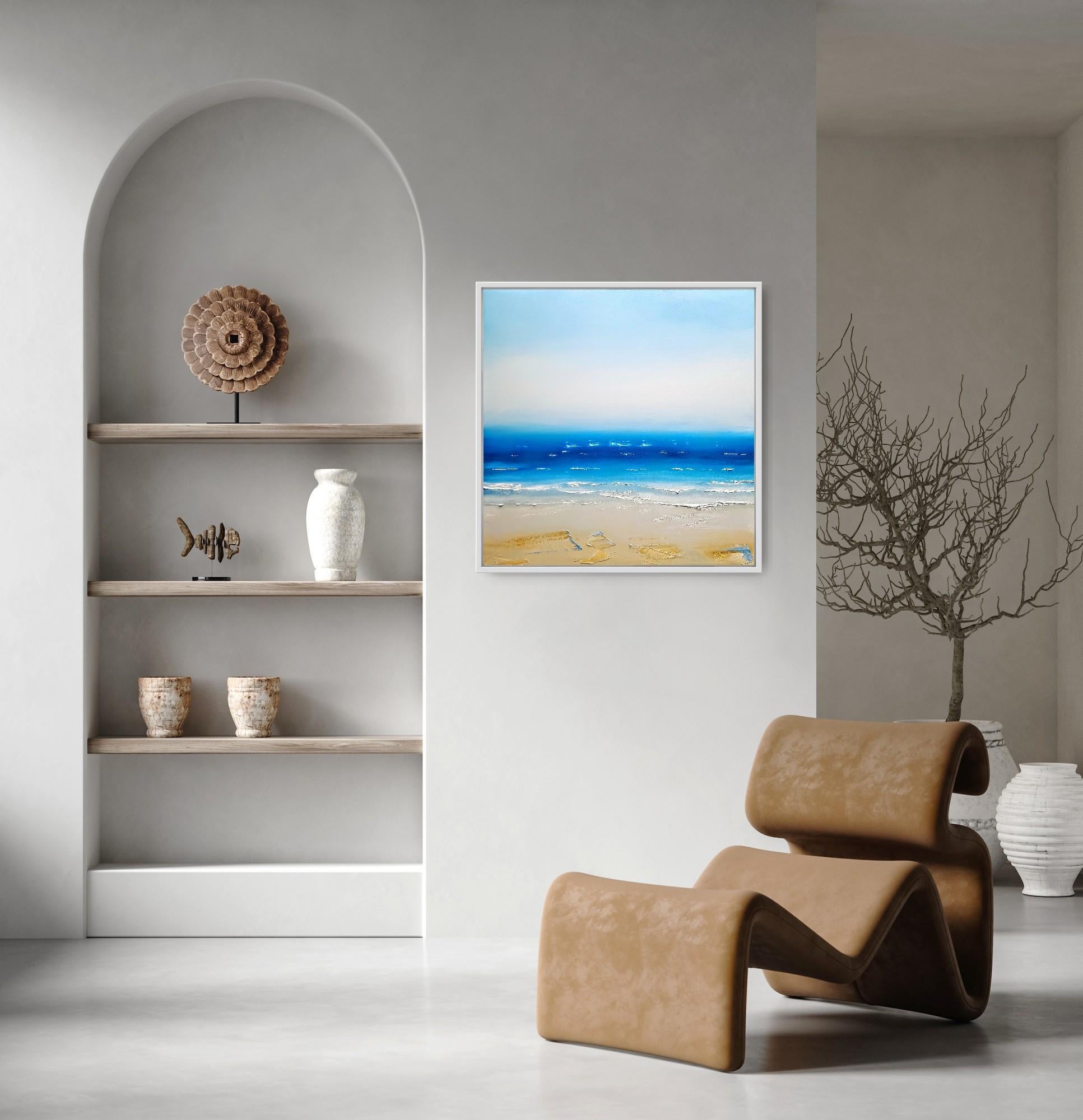 Horizonte centelleante con pintura al óleo sobre lienzo, pintura de Georgie Dowling en venta 8