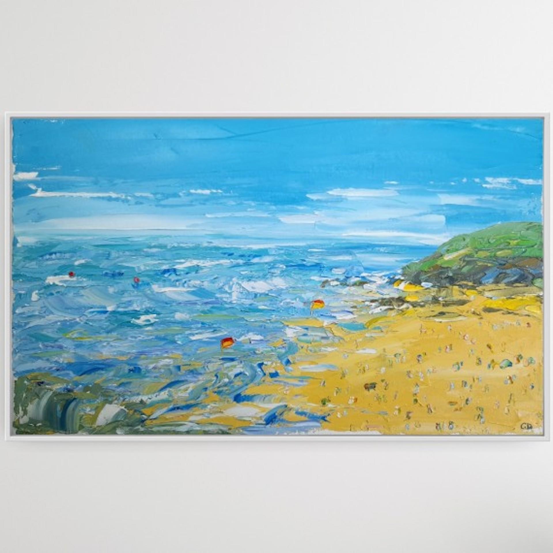 Summer In Bude, Cornwall, Georgie Dowling, Original Coastal Painting, Affordable For Sale 2