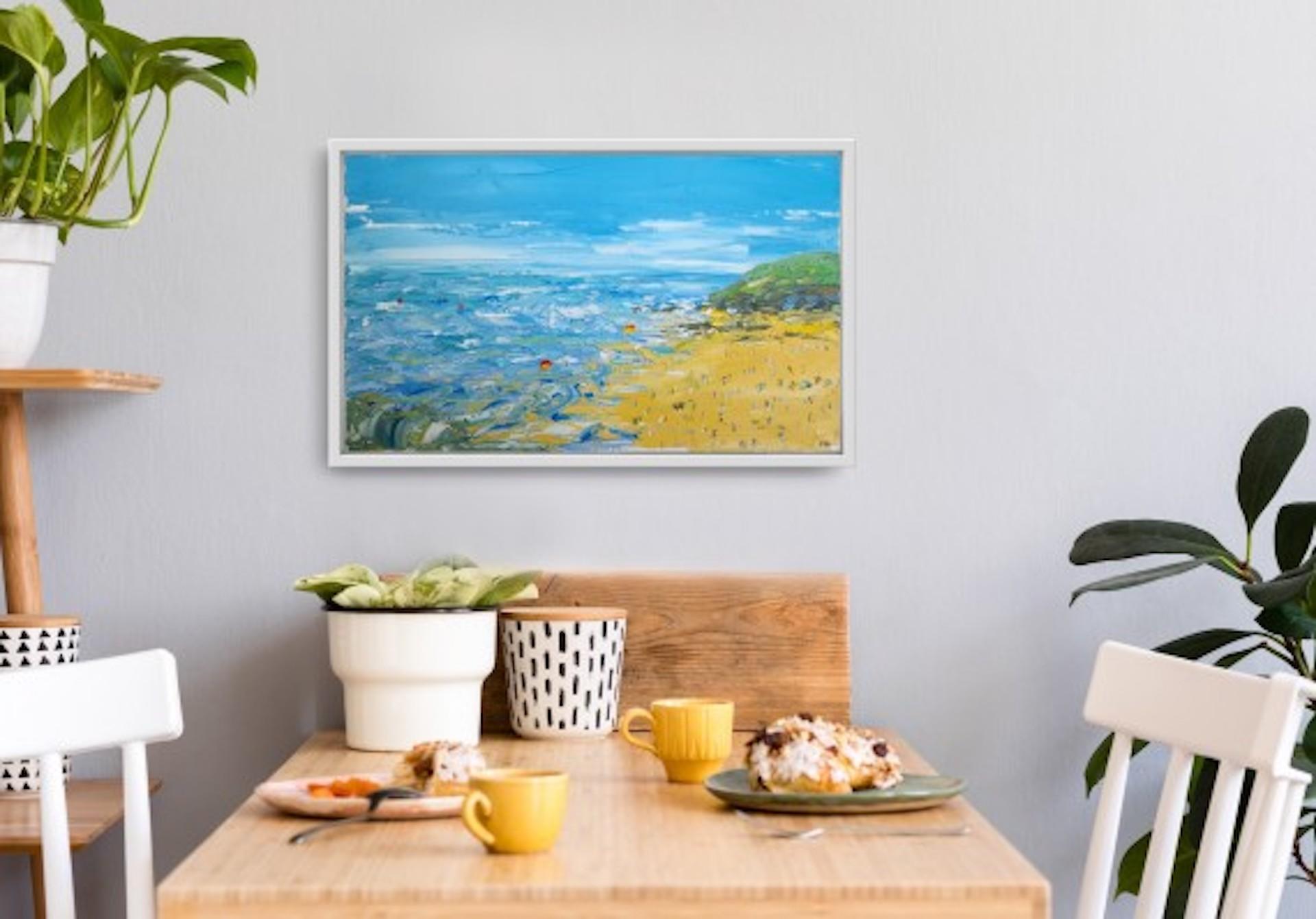 Summer In Bude, Cornwall, Georgie Dowling, Original Coastal Painting, Affordable For Sale 4