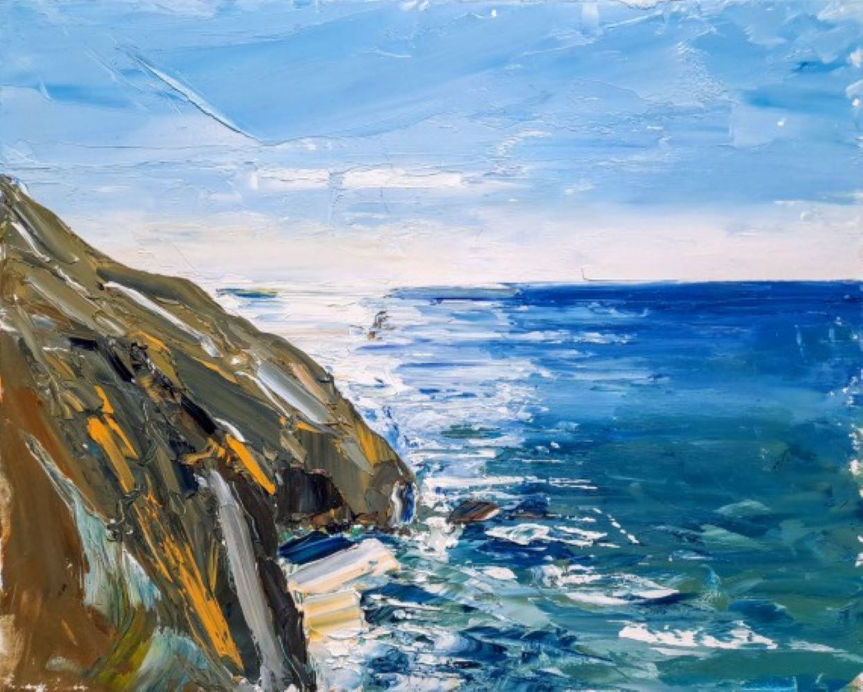 Sun on the Sea, Original seascape painting