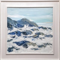 Aquarelle blanche, œuvres d'art océaniques, peintures pour votre maison de plage, art côtier