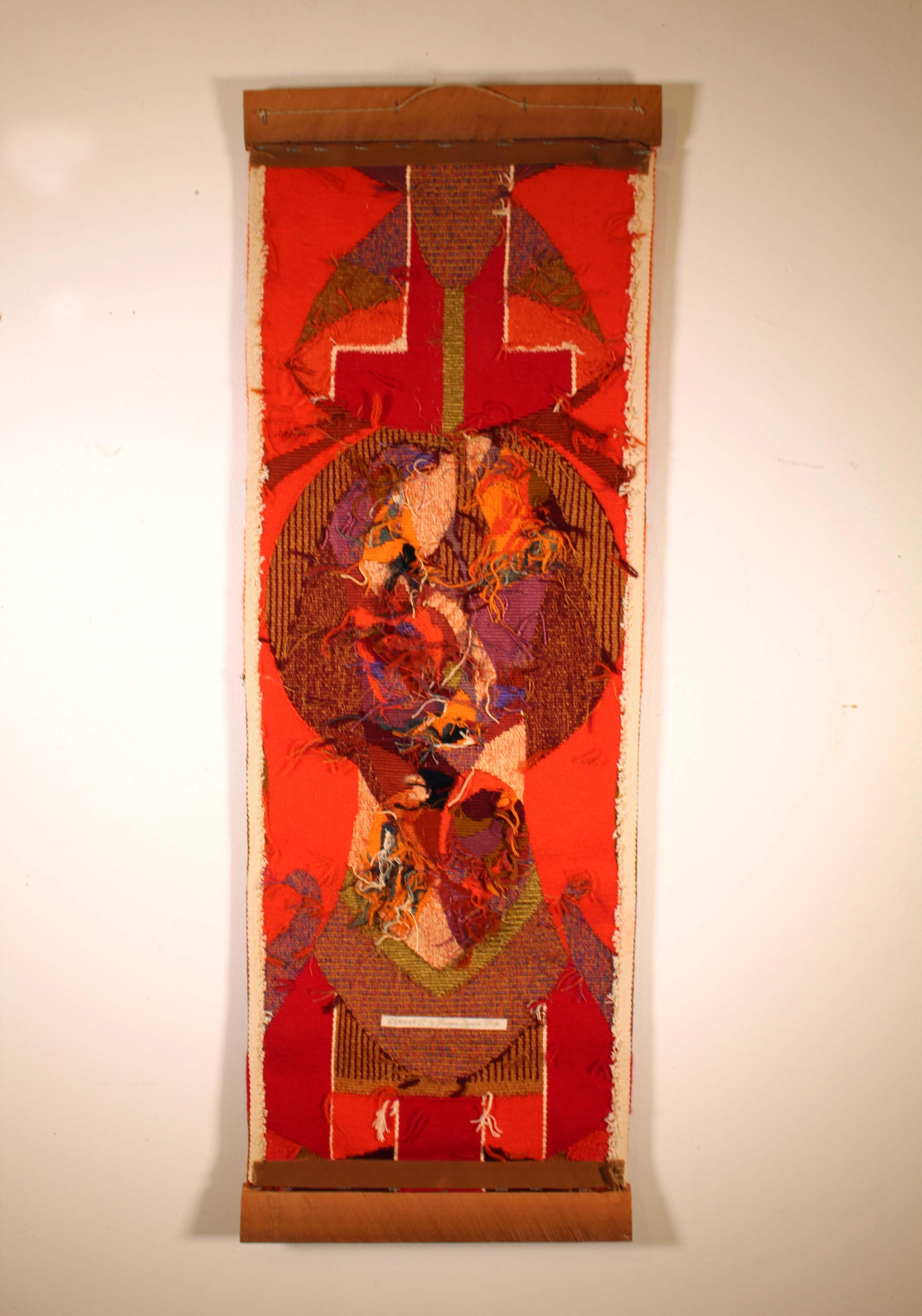 Georgie Elyane Bick Baraka III Mid-Century Modern Wall Hanging Tapestry For Sale 5