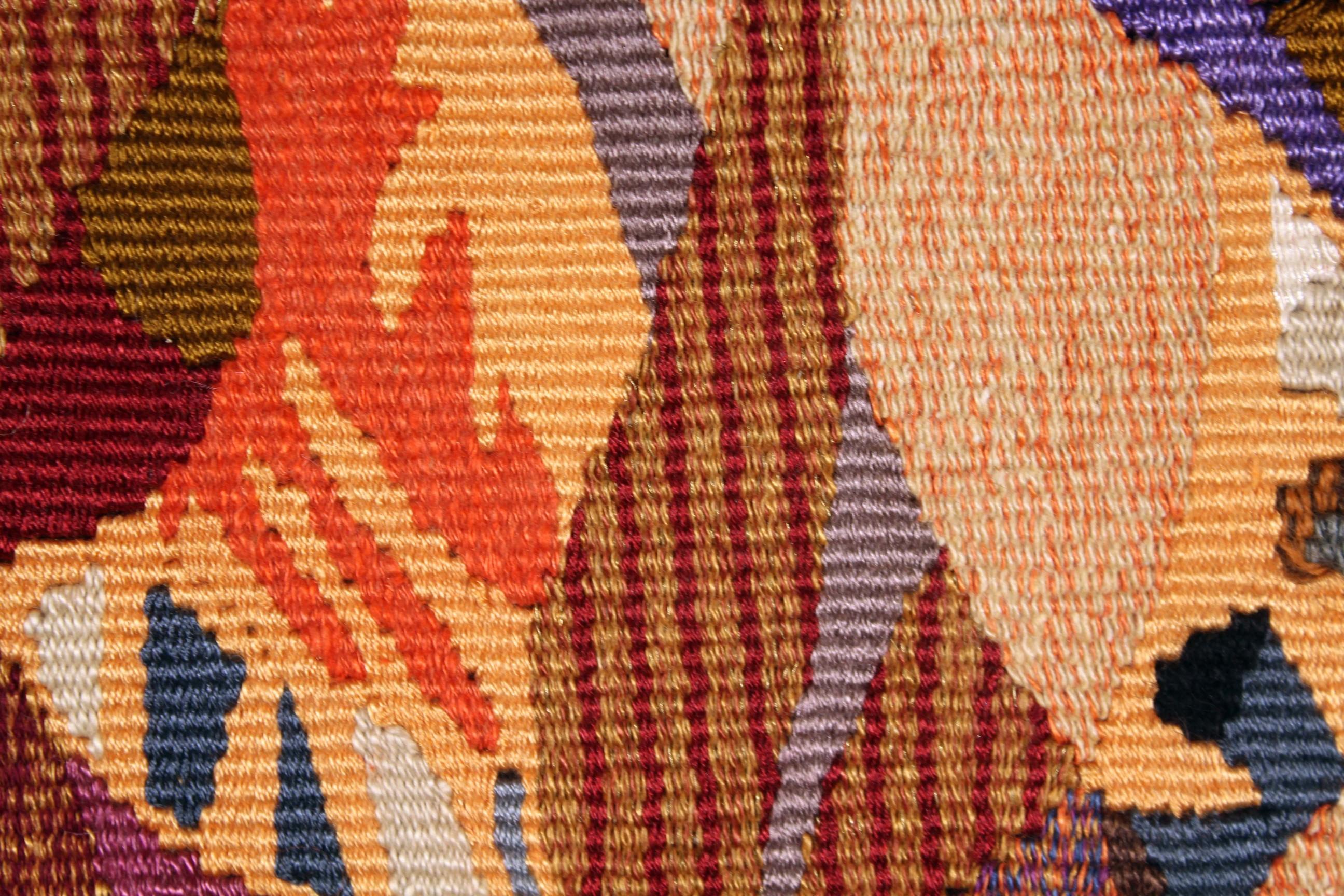 Cotton Georgie Elyane Bick Baraka III Mid-Century Modern Wall Hanging Tapestry For Sale