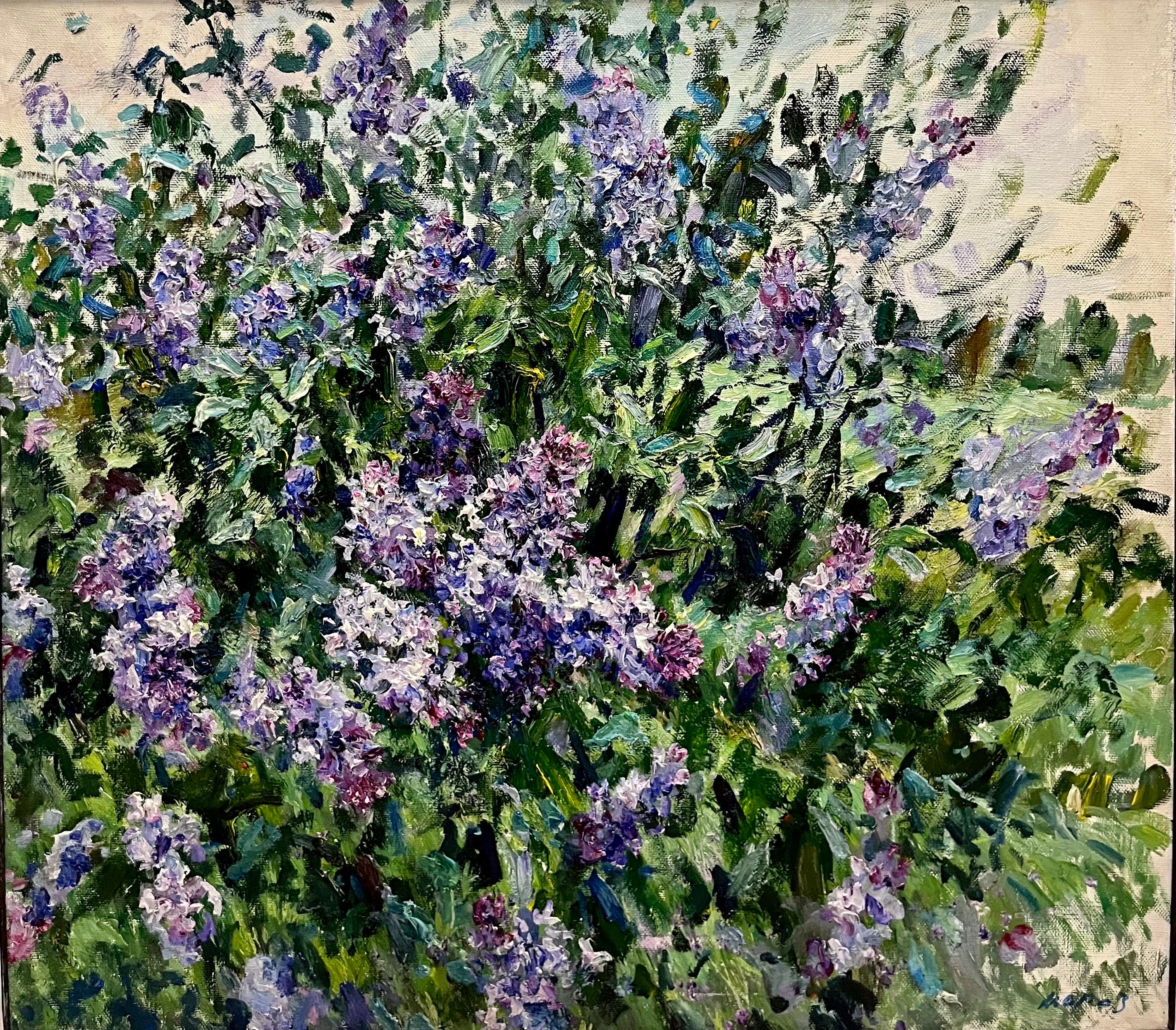 " Fiori di Lillà selvatico " Olio  cm. 98 x 88 2002