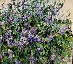 " Lillà selvatico " Olio  cm. 98 x 88 2002