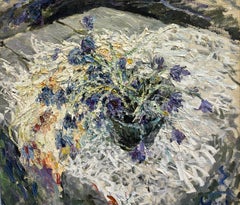 " Primi fiori" Olio su tela cm. 68 x 60  1990
