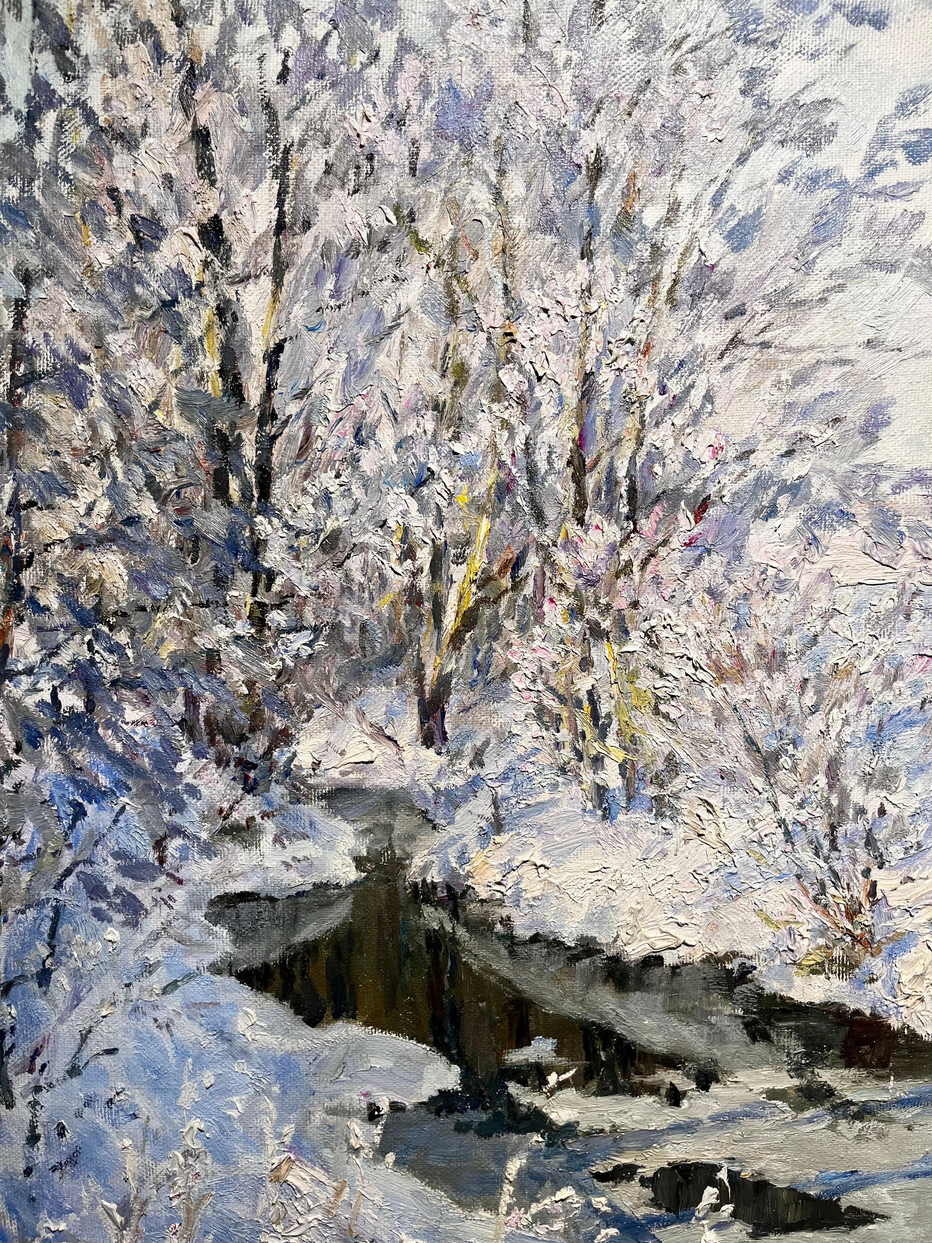 „Brina“ Olio cm. 90 x 85 cm.  2000  neu geschaffenes Gebiet (Impressionismus), Painting, von Georgij Moroz