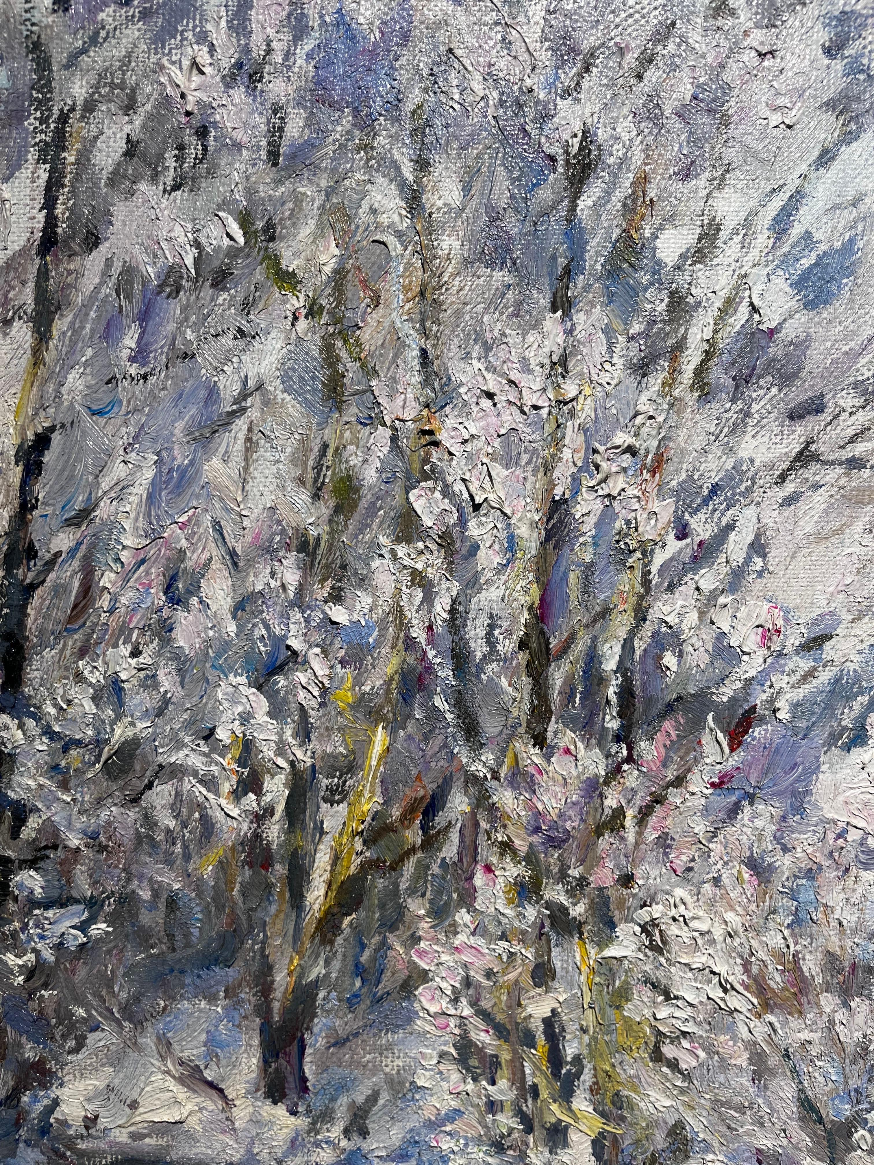 Landschaft inmitten von Gletschern, in den Tönen von Lila, Viola, Rosa und Blau
Perfetto per la vostra casa in montagna o in città per avere la neve tutto l'anno

Georgij MOROZ (Dneprodzerzinsk, Ucraina 1937 - San Pietroburgo 2015)

1937 in
