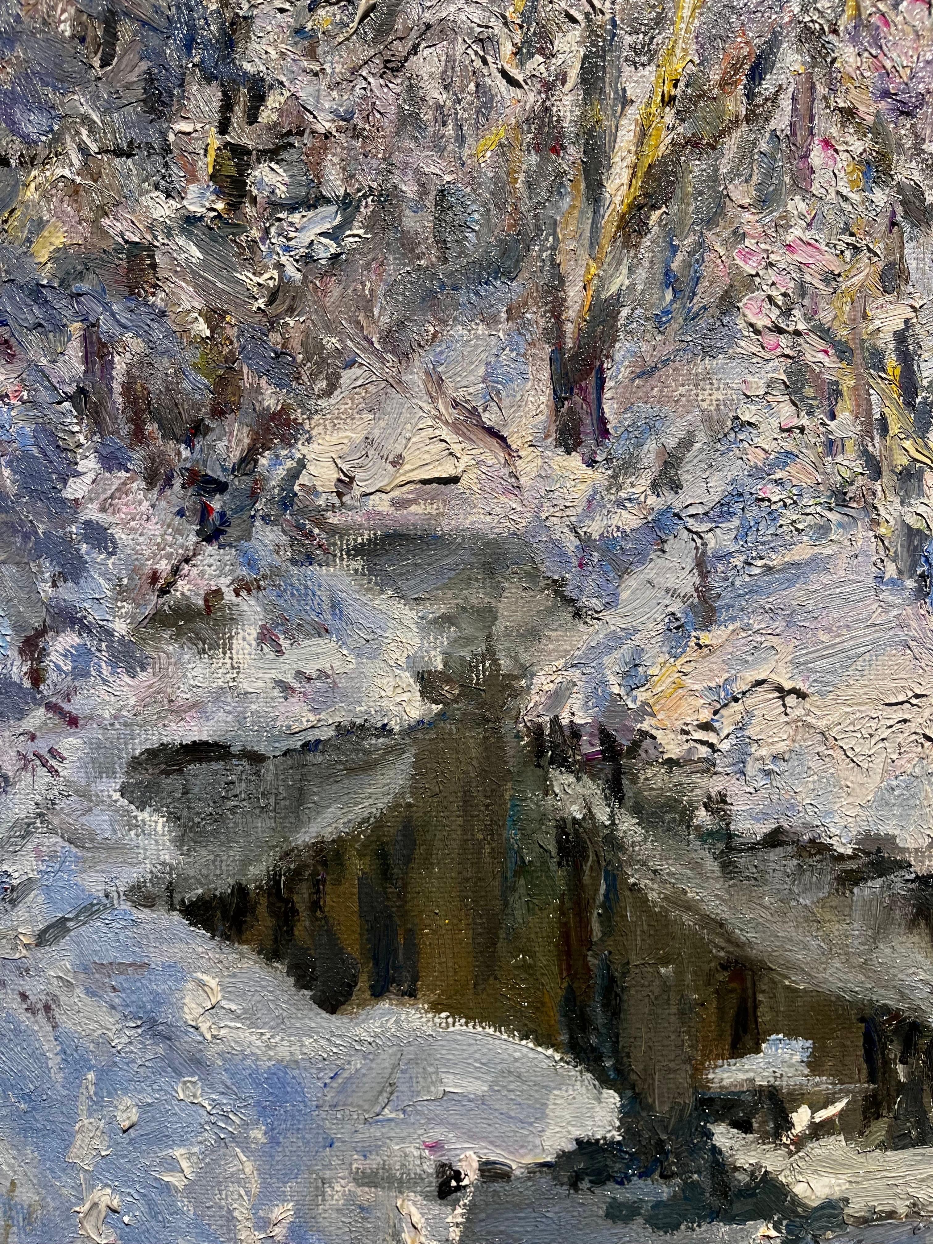 „Brina“ Olio cm. 90 x 85 cm.  2000  neu geschaffenes Gebiet im Angebot 2