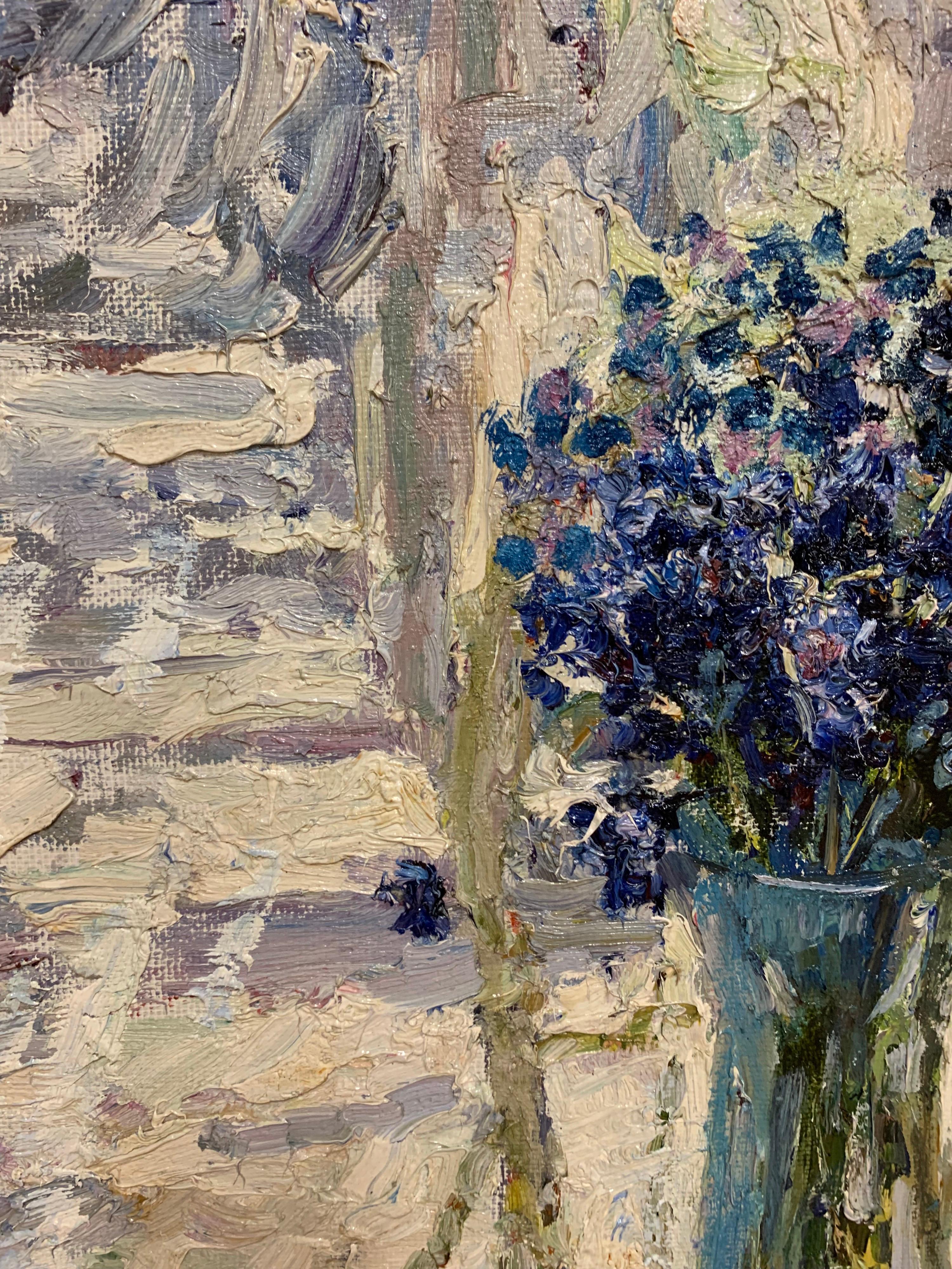 Fleurs,Bleu,Bleuets
Encadré cm. 80 x 72
Sans cadre cm. 62 x 54
Georgij MOROZ (Dneprodzerzinsk, Ucraina, 1937 - St. Petersburg, 2015)

1937 : il est né à Dneprodzerzinsk, Ucraina.
1949-56 : il commence des études artistiques à Dneprodzerzinsk, puis