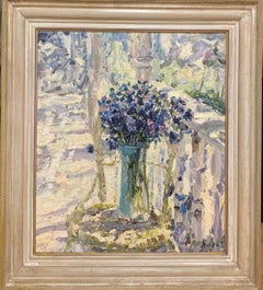"Fiordalisi" Azzurro cm. 54 x 62 olio