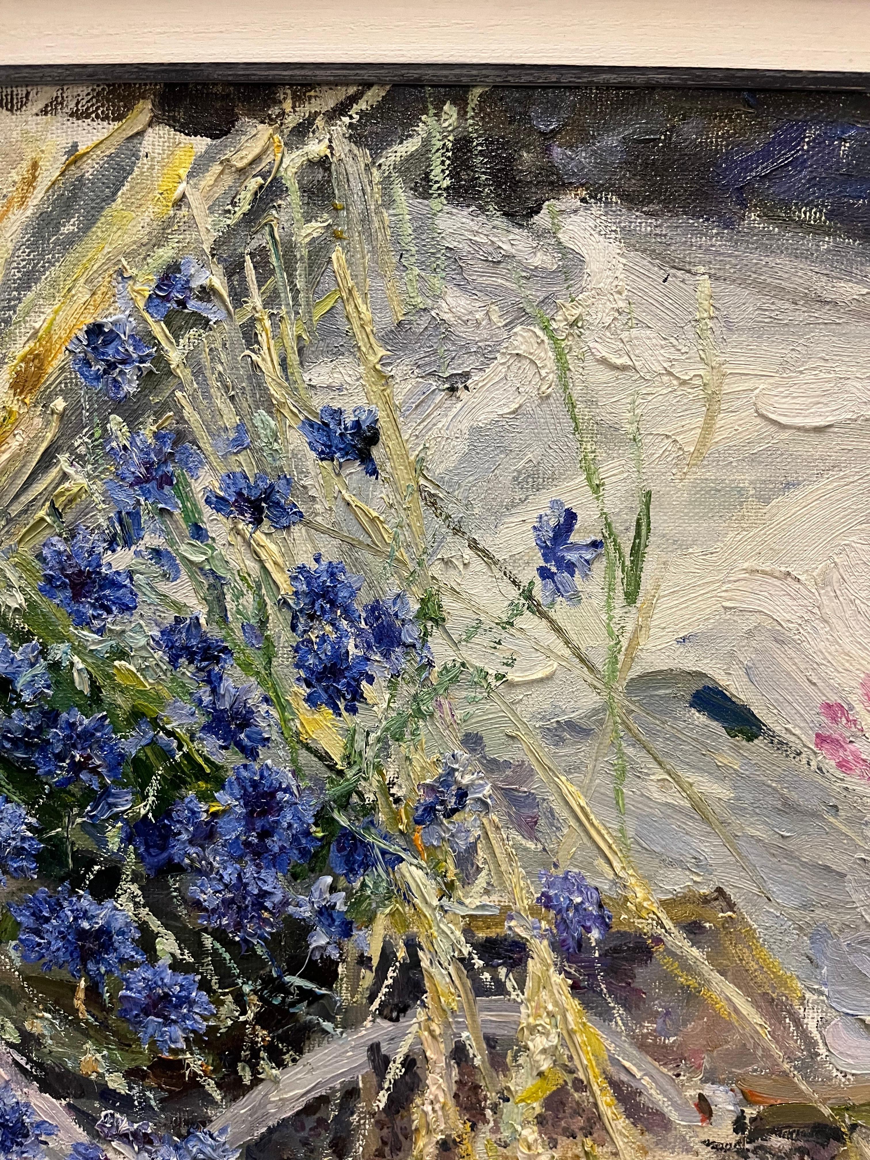 „Fiordalisi“ Olio su tela cm. 86 x 77 im Angebot 1