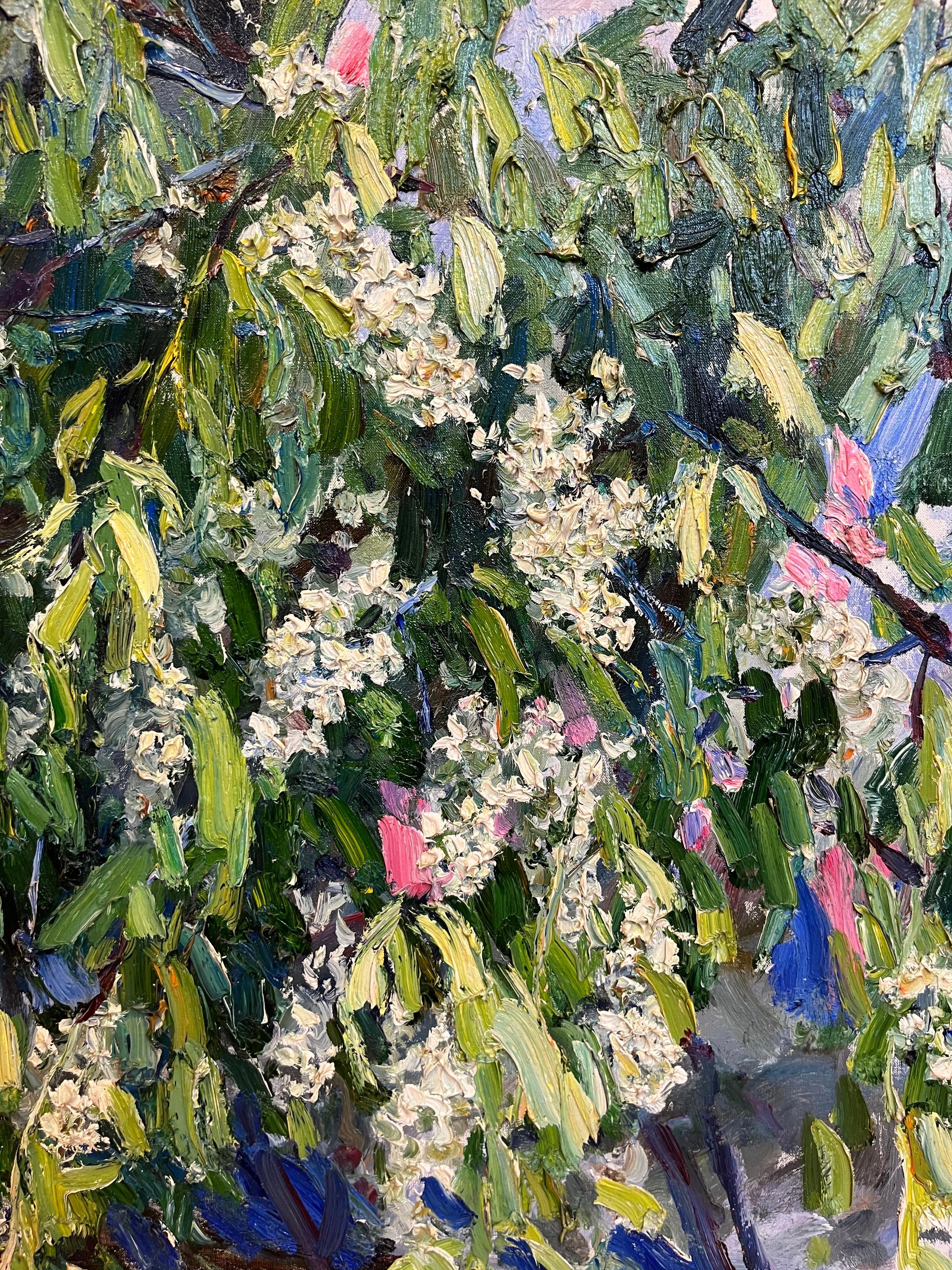 Fiori di ciliegio cm. 100 x 88  1997 - Post-impressionnisme Painting par Georgij Moroz