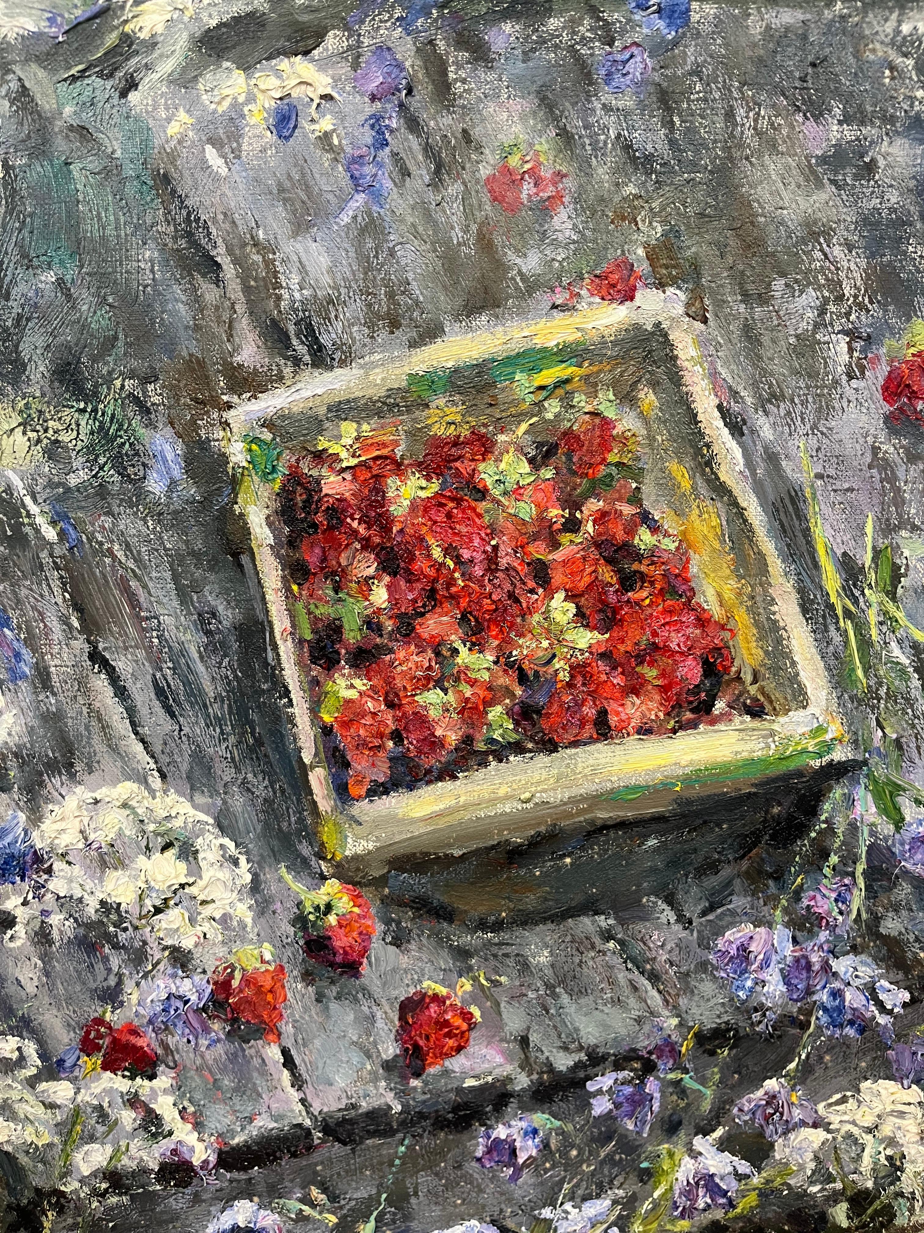 „FRAGOLE“ Olio su tela cm. 79 x 70  (Impressionismus), Painting, von Georgij Moroz