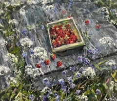 « FRAGOLE » Huile sur toile, 79 x 70 cm