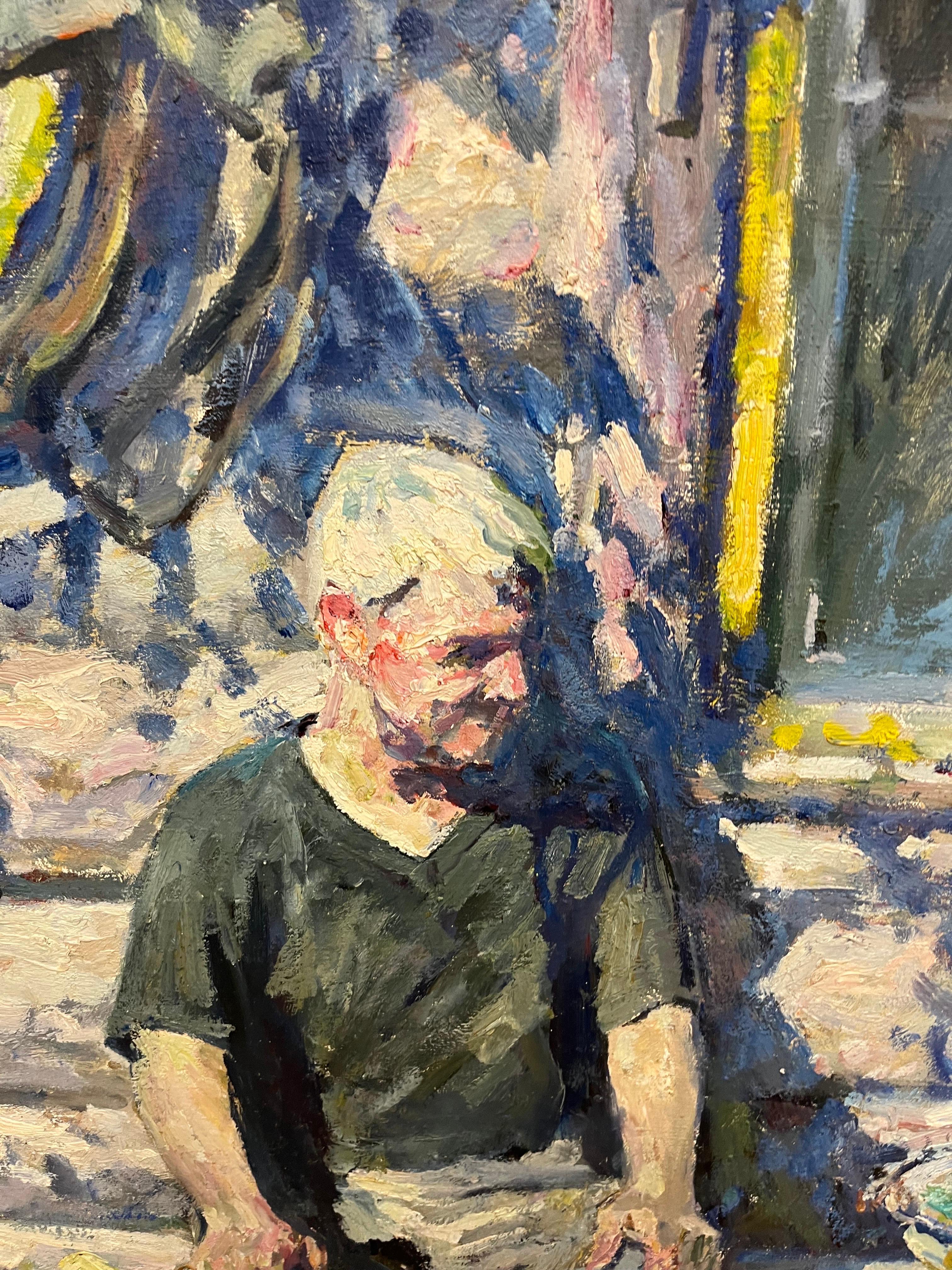 Großvater, Enkel, Landleben, Sommer, Kind, Hund, Impressionist

Veröffentlicht in einem monographischen Katalog

Georgij MOROZ (Dneprodzerzinsk, Ukraina, 1937 - St. Petersburg, 2015)

1937 wurde er in Dneprodzerzinsk, Ukraina, geboren.
1949-56: