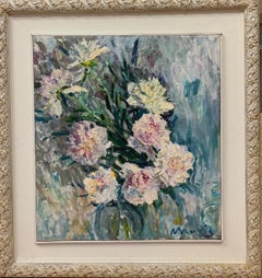 "Peonies" Pink cm. 63 x 70 Oil 