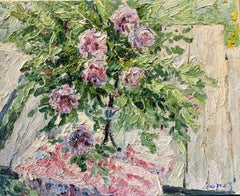"Rose selvatiche"  Olio su tela cm.  65 x 53  1994