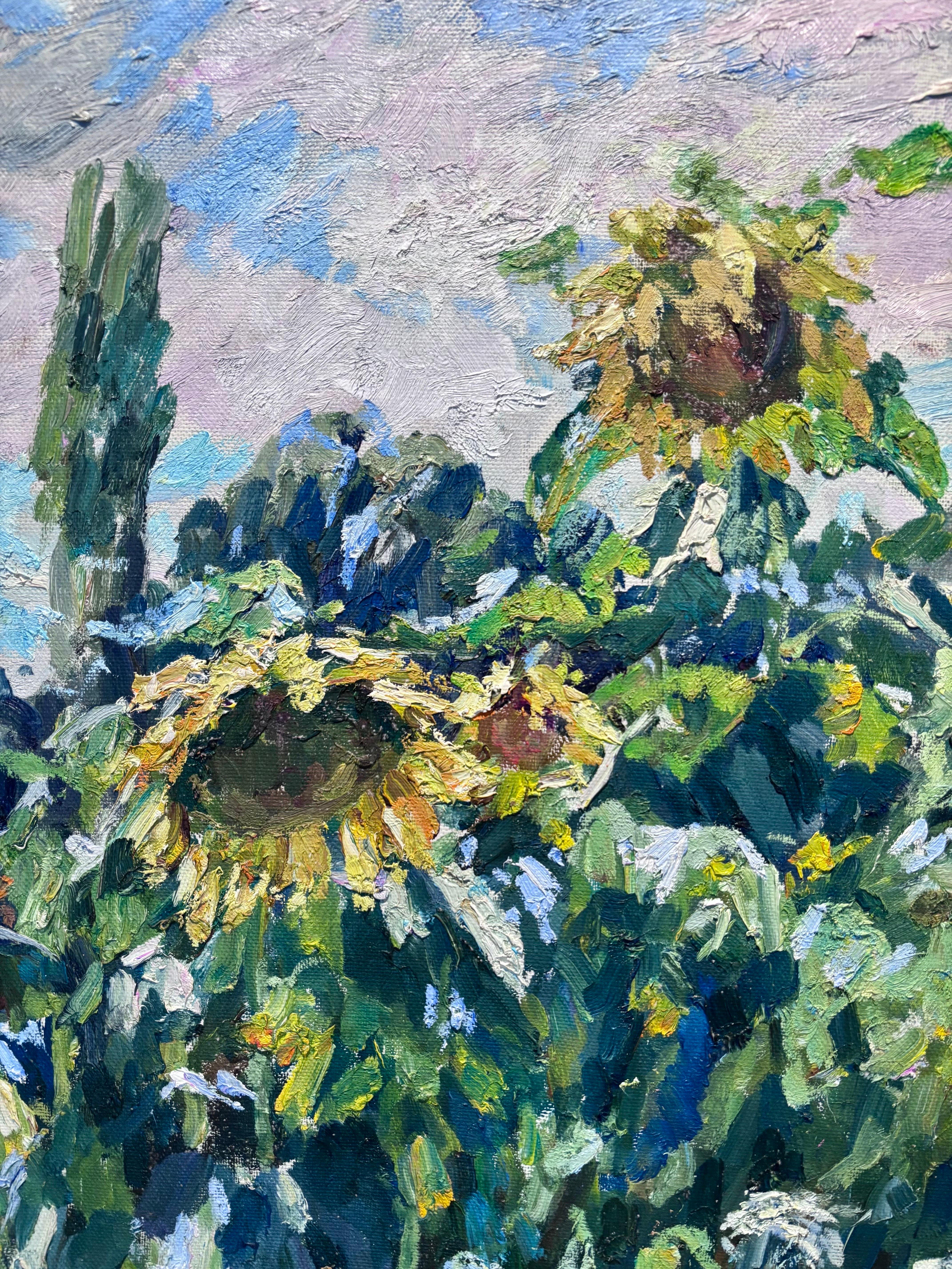 Yellow,Sunflowers,green,russian,

Georgij MOROZ (Dneprodzerzinsk, Ucraina, 1937 - St. Petersburg, 2015)
1937: he was born in Dneprodzerzinsk, Ucraina.
1949-56: he began artistic studies in Dneprodzerzinsk and later he attended the School of Fine