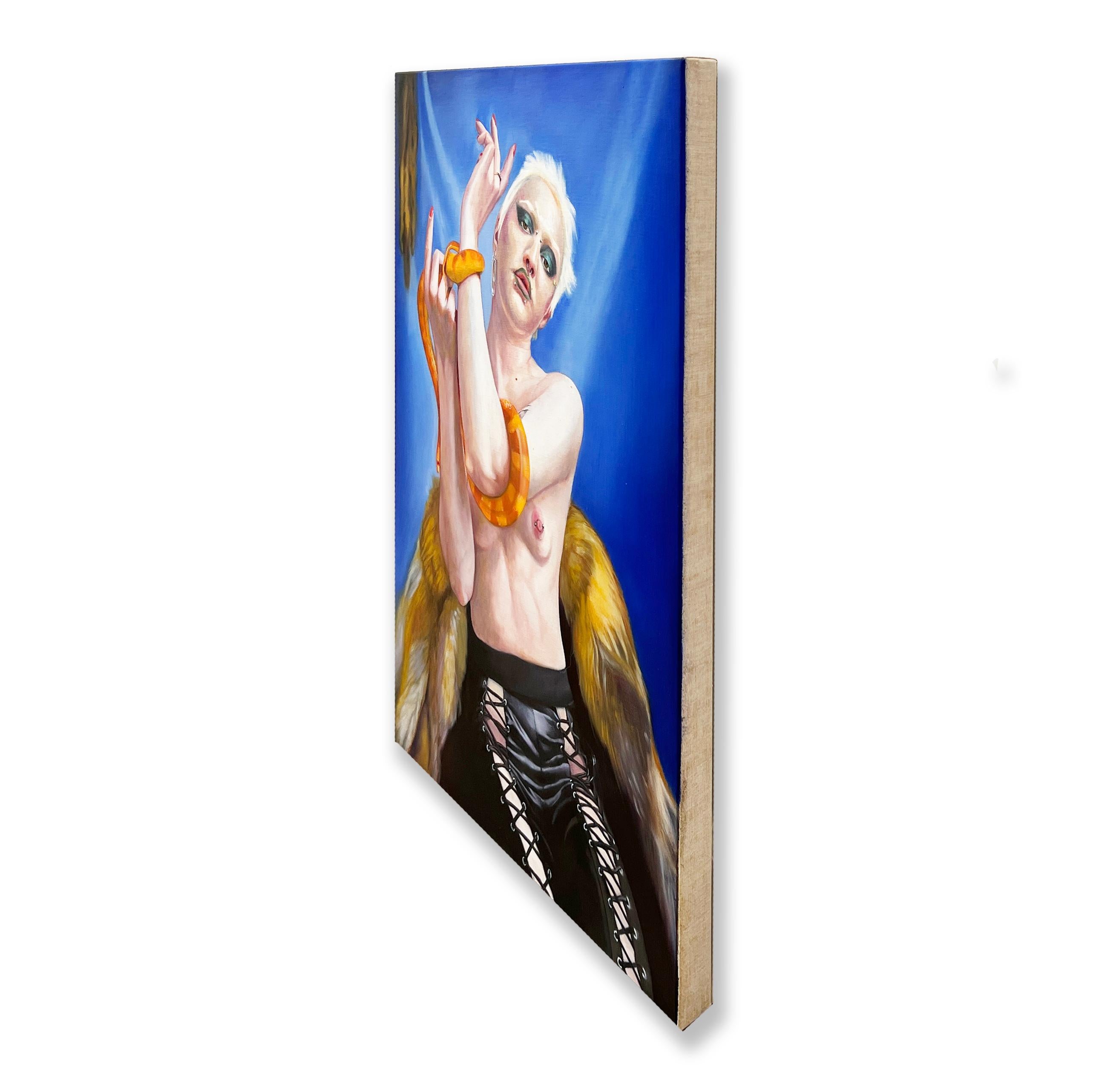 „Cleopatra“ – Hyperrealistisches figuratives Gemälde von Georgina Clapham im Angebot 2