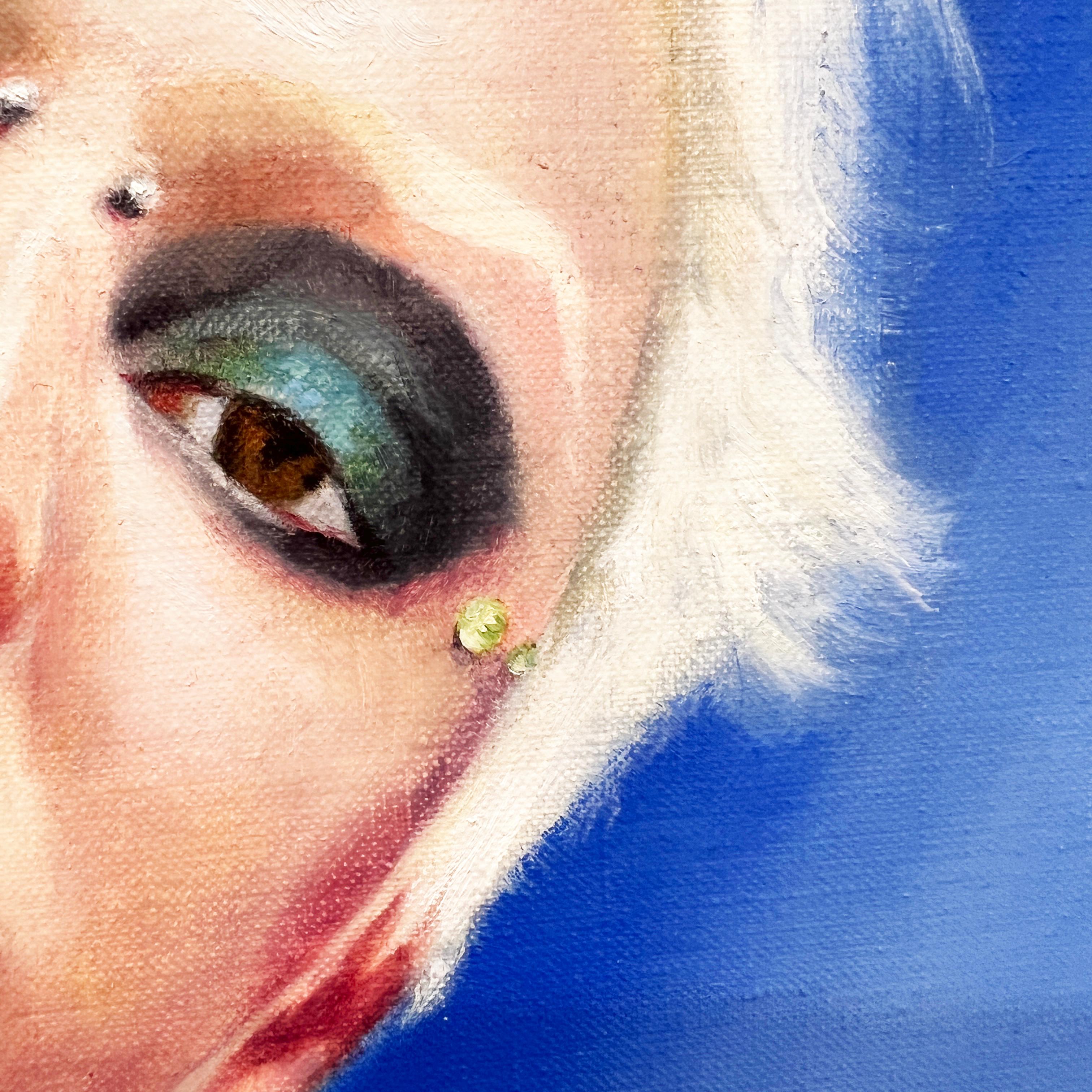 „Cleopatra“ – Hyperrealistisches figuratives Gemälde von Georgina Clapham im Angebot 3