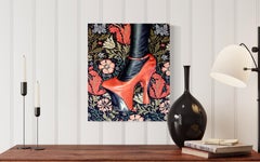 "Horn Of Plenty" - Hyperrealist Luxury Shoe Painting by Georgina Clapham