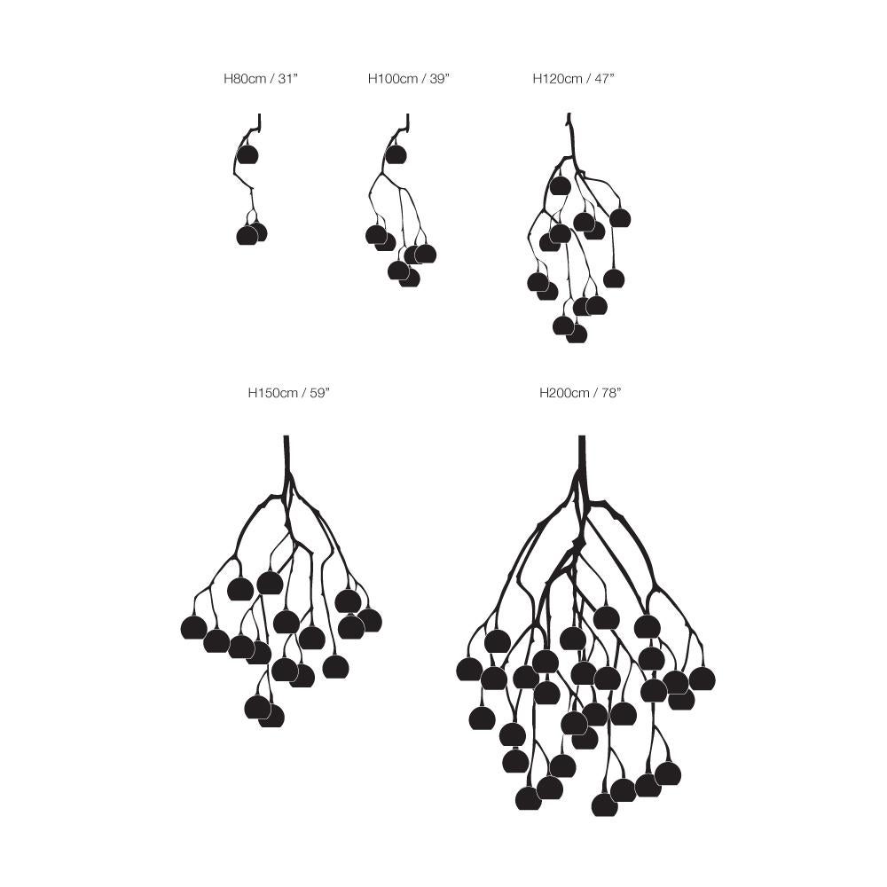 Fibra di carbonio Lampada a sospensione Georgina Egg Mountain Ash di 7Gods Studio in vendita