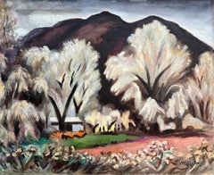 "Bearsville NY, paysage, réalisme social, scène américaine moderne du milieu du 20e siècle