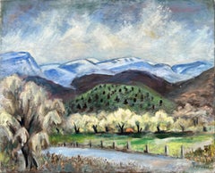"Catskill Mountains" Georgina Klitgaard, Country Landscape Modernist Hills