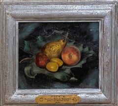 "Fruta" Georgina Klitgaard, Bodegón de manzanas y peras, Woodstock Artista femenina