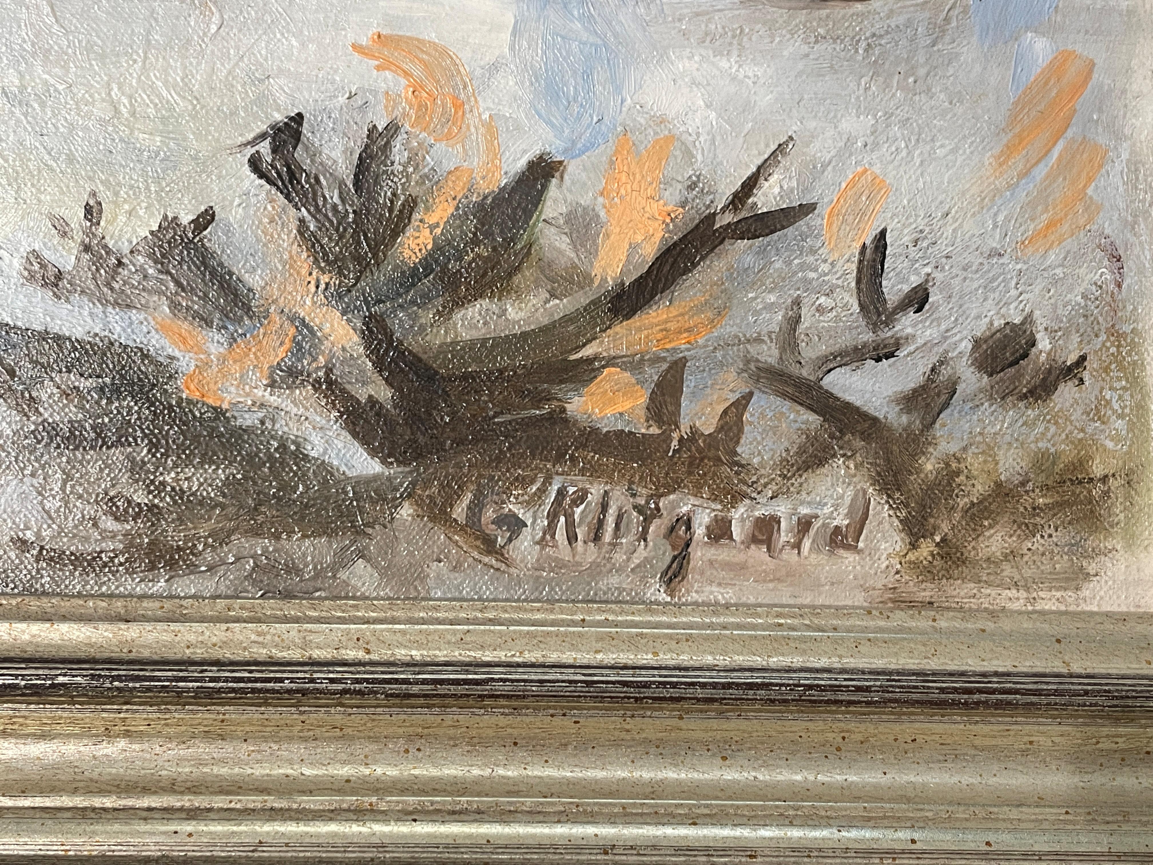 Pueblo-Indianer, Taos, New Mexico, Georgia Klitgaard, Landschaft im Sdwesten (Moderne), Painting, von Georgina Klitgaard