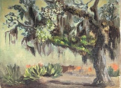 „Spanish Moss, Georgia“ Georgina Klitgaard, Modernistisches südliches Blumengemälde