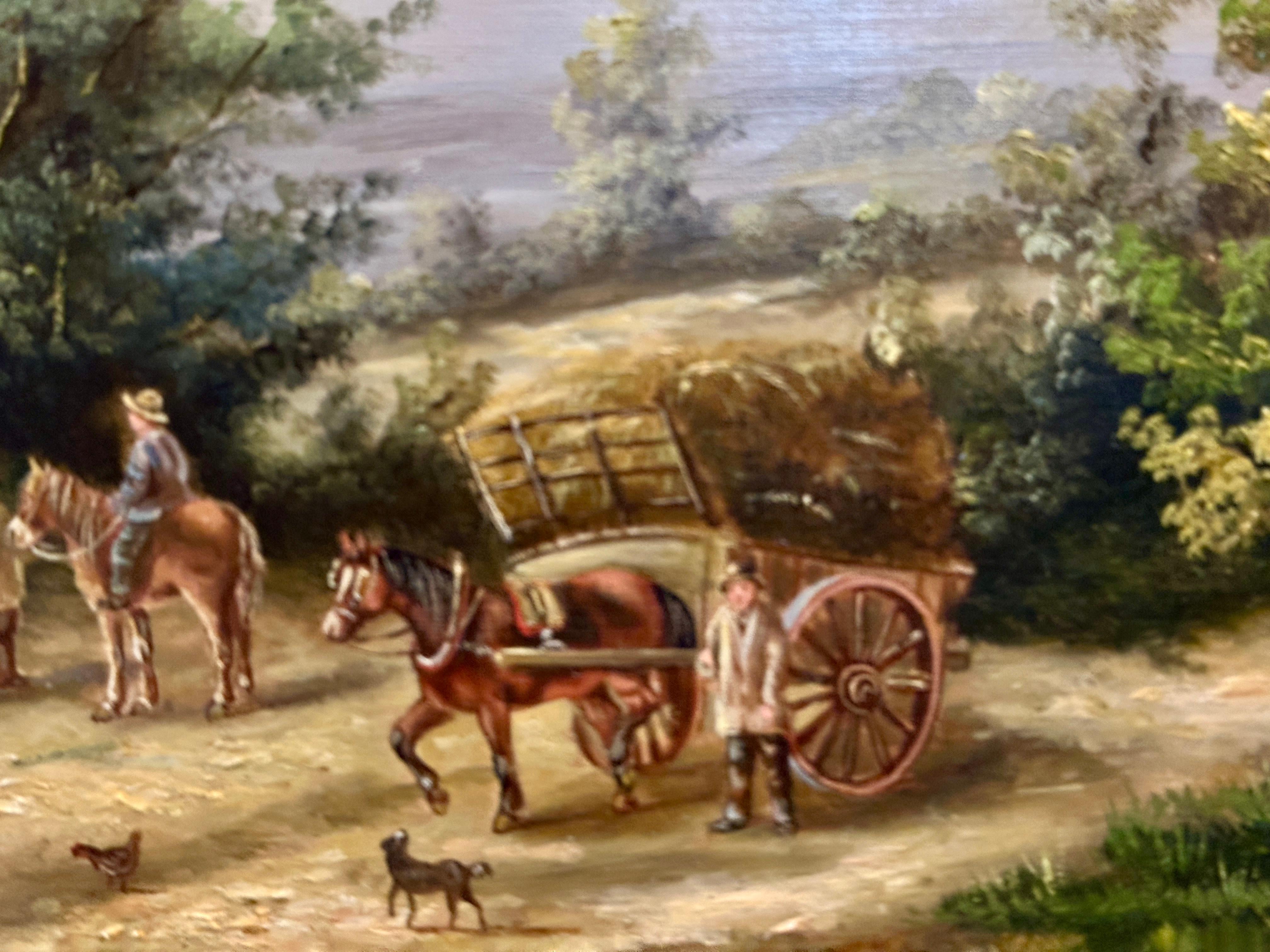 Georgine LARA

Englische Dorflandschaft

Ein Gemälde von Georgina Lara, das eine englische Dorfszene aus dem 19. Jahrhundert darstellt, bietet eine charmante und stimmungsvolle Darstellung einer vergangenen Epoche und fängt das Wesen des Landlebens
