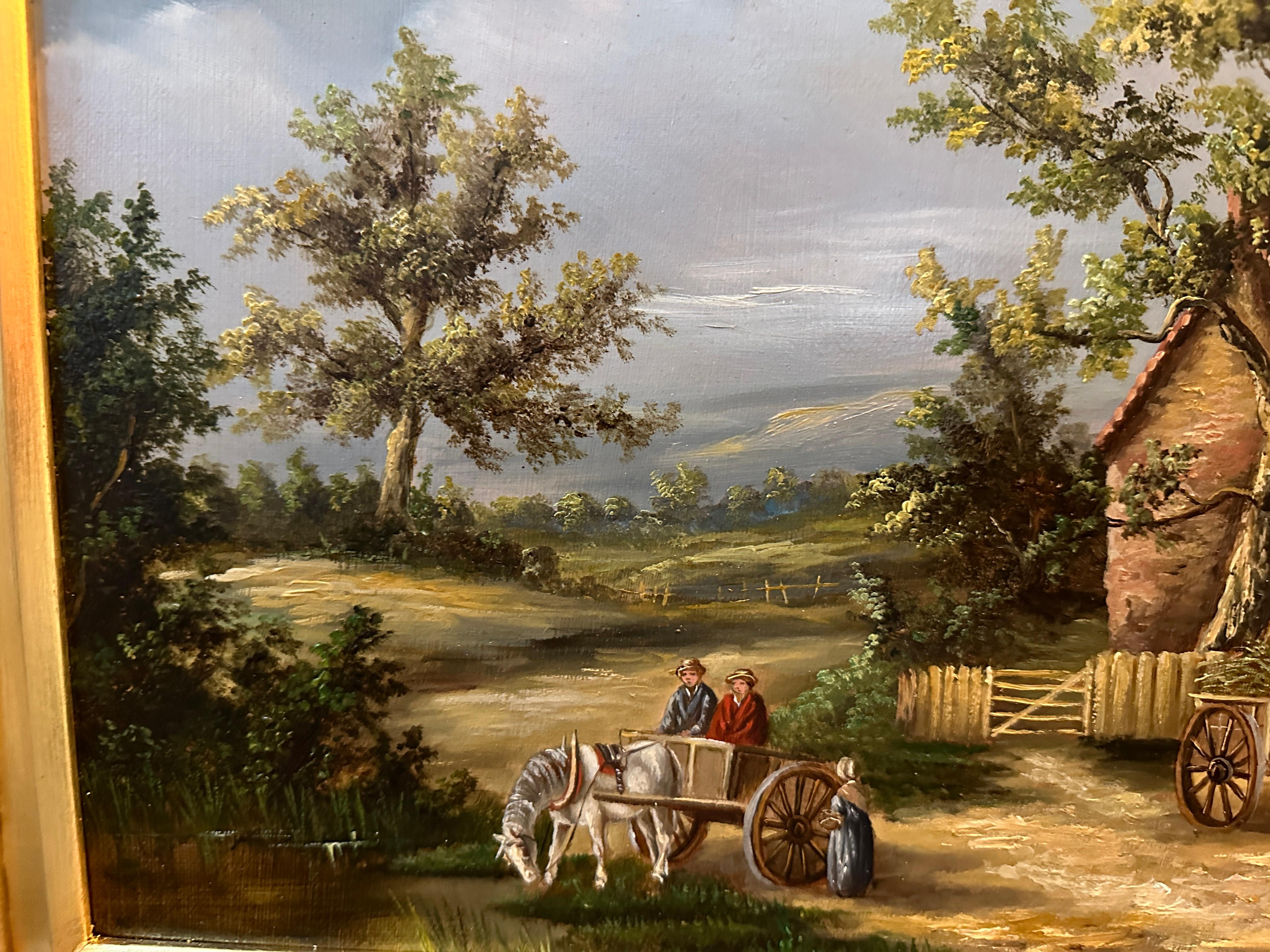 Georgine Lara

English Village landscape

A painting by Georgina Lara depicting a 19th-century English village scene offers a charming and evocative portrayal of a bygone era, capturing the essence of rural life during that time. Lara's artistic