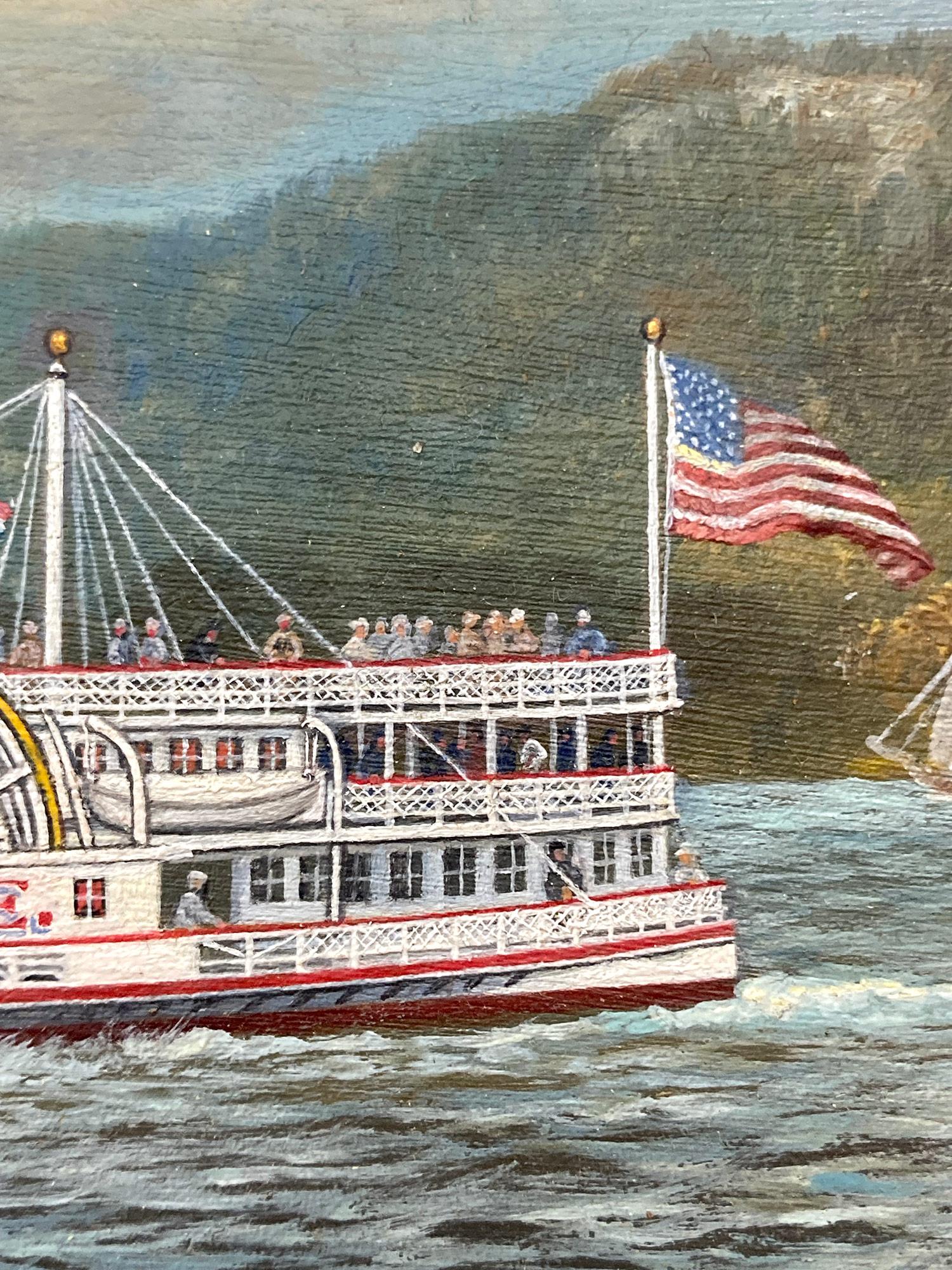 A Fine depiction of an American Steamer Ship 