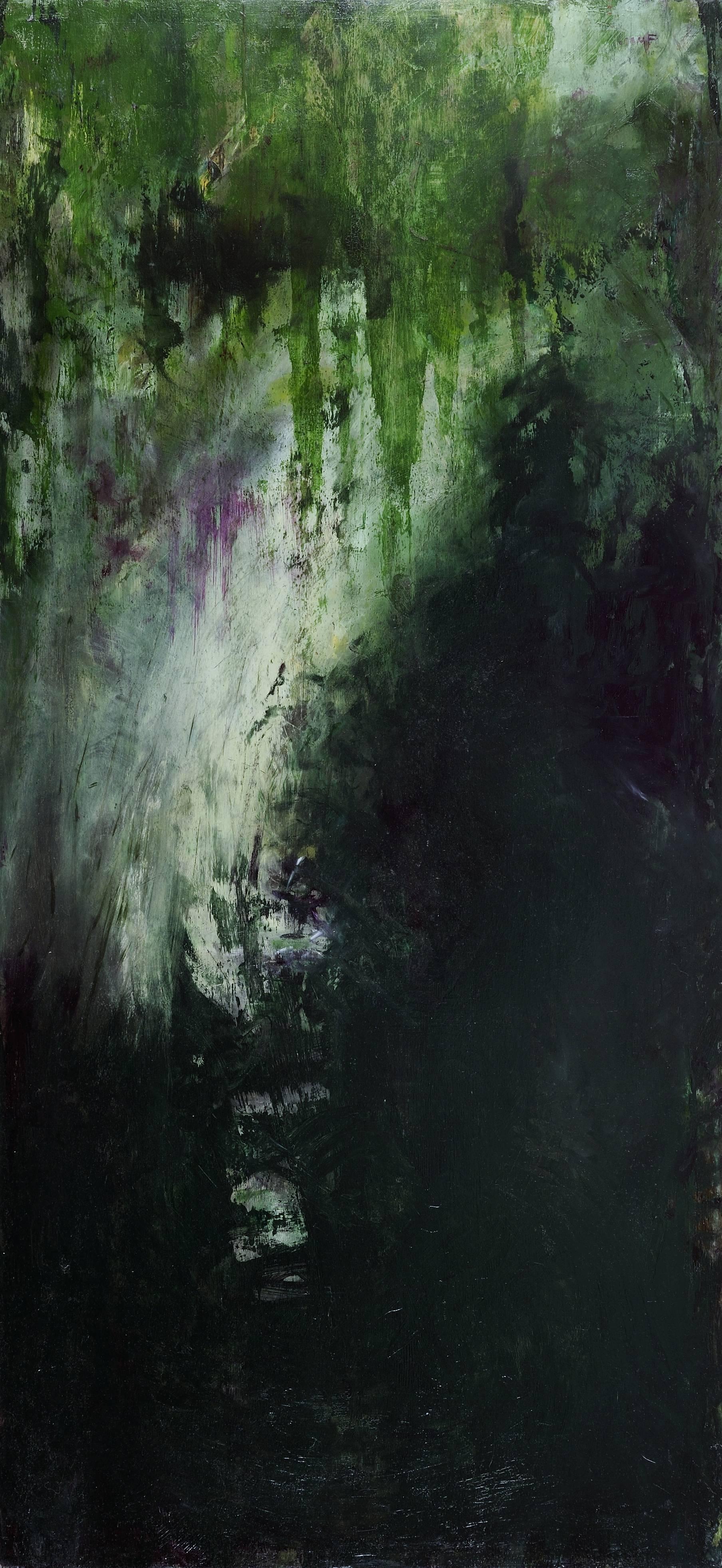 Georgina Spengler Landscape Painting - Sleep Wrapped You in Green leaves Like a Tree