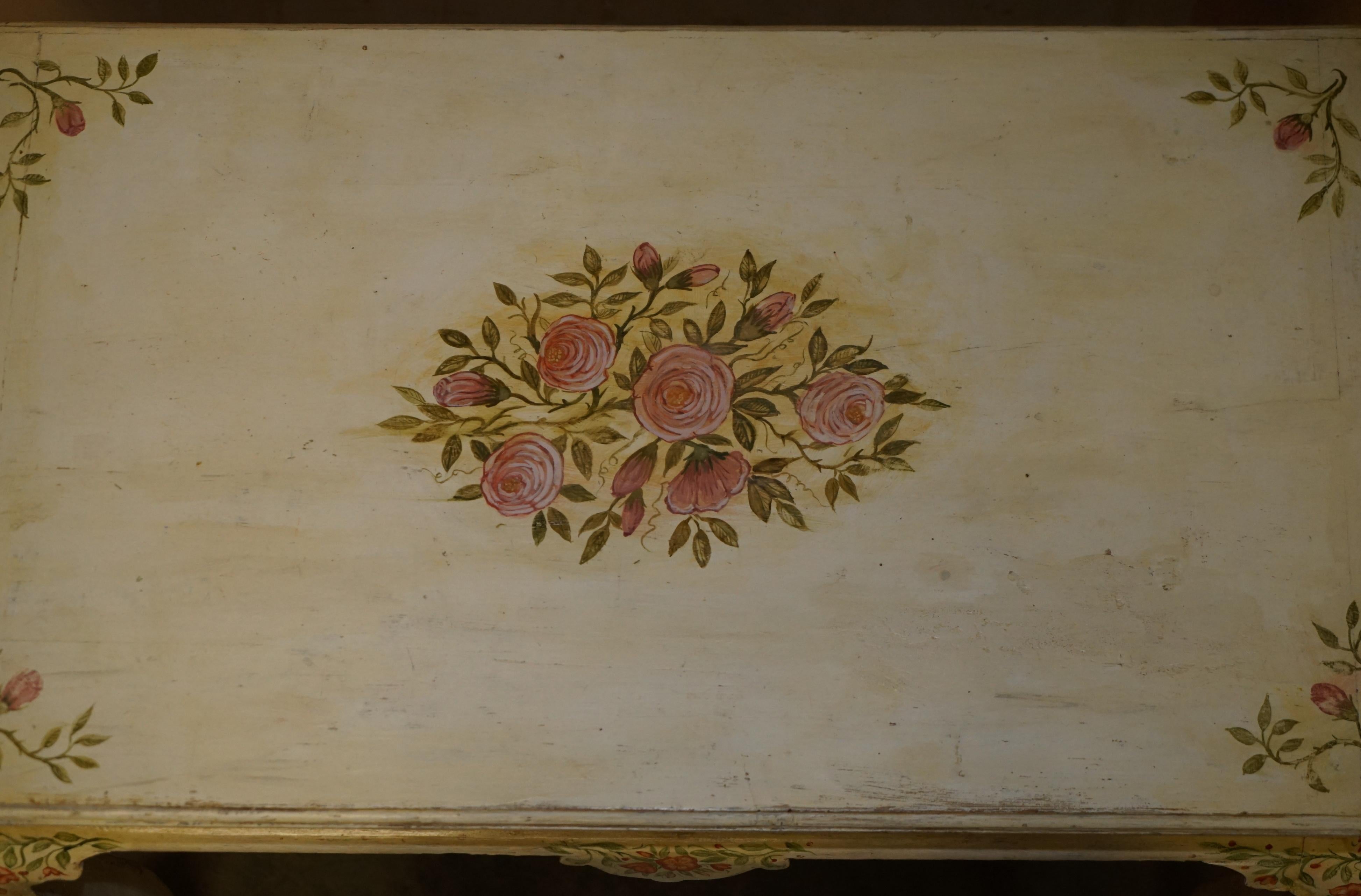 ESTILO GEORGINIANO ANTiQUE CIRCA 1860 VICTORIANO MESA DE ESCRITORIO OCASIONAL PINTADA A MANO en Bueno estado para la venta en West Sussex, Pulborough