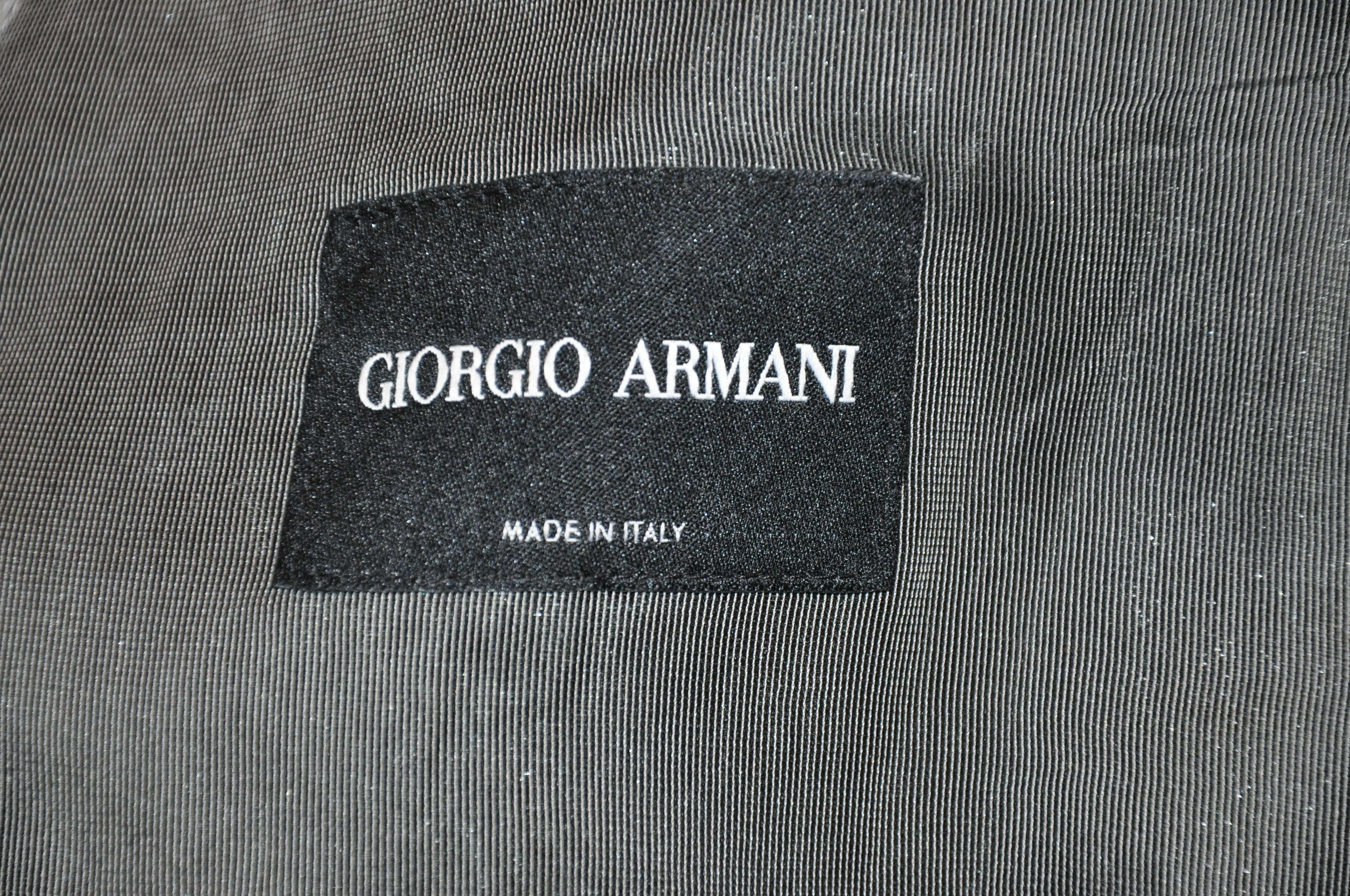 Georgio Armani 'Black Label' Forest-Green Silk Taffeta 2-Way Zippered Dress/Coat For Sale 2