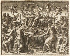 Antique Apollo and the Muses