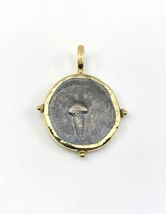 Georgios Collection 18 Karat Gold Pendant Necklace with Silver Dionisis Image