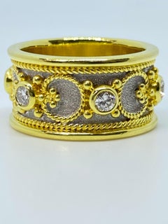 Georgios Collections: 18 Karat Gold und Rhodium zweifarbiger Diamant-Ring