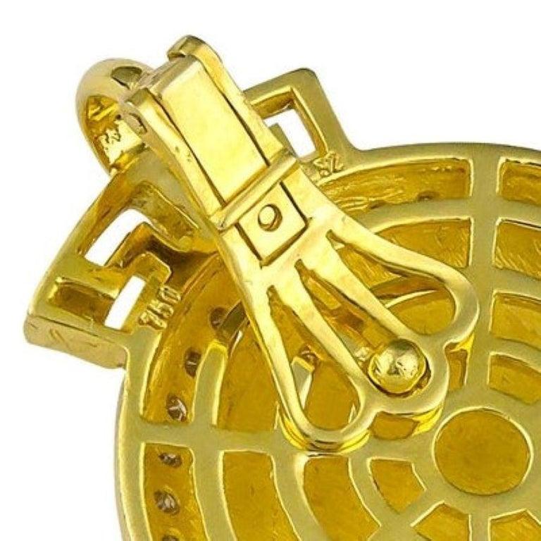 Georgios Kollektionen 18 Karat Gold Diamantmünze Griechischer Schlüsselanhänger von Alexander im Angebot 2