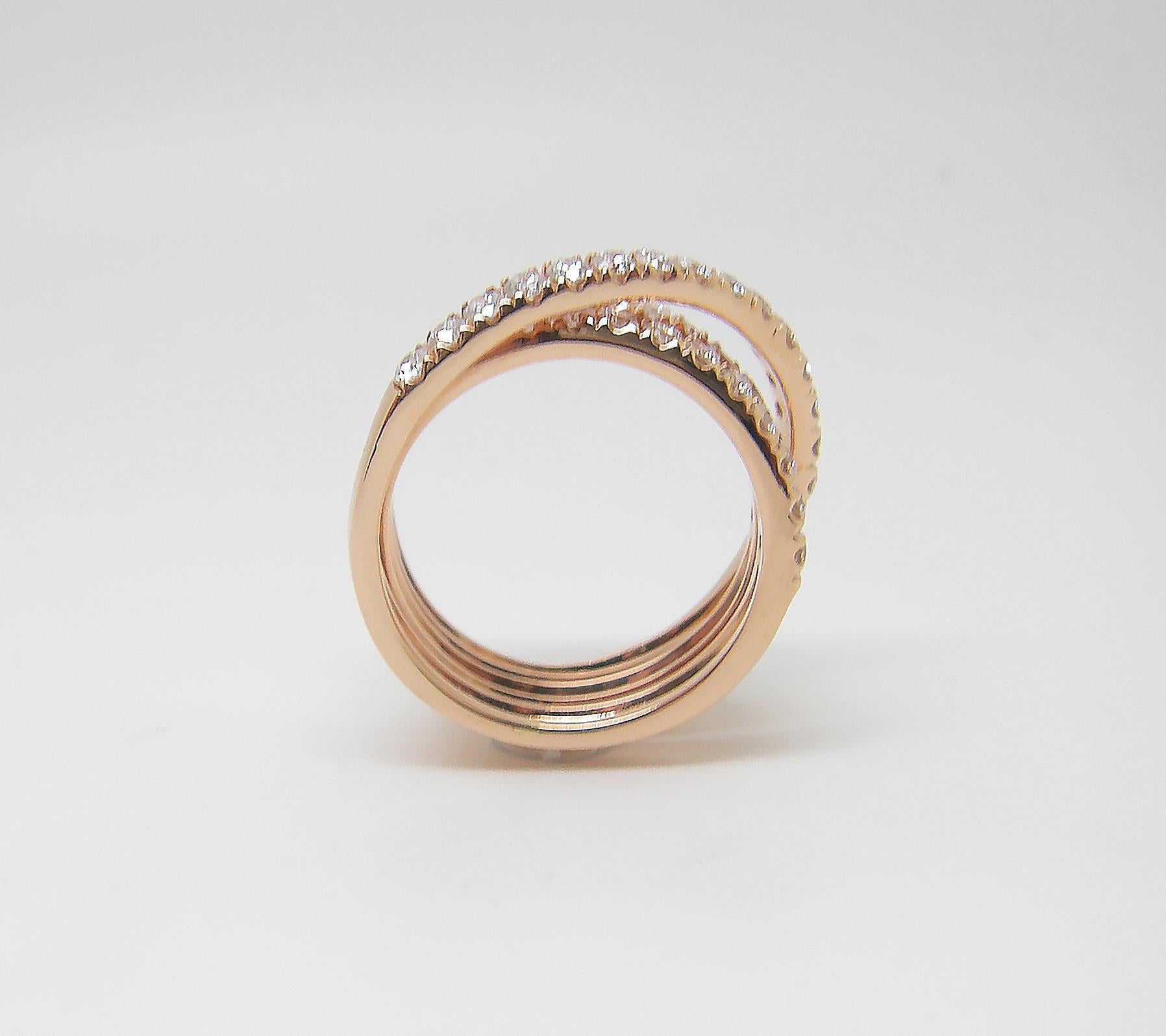 rose gold spiral ring