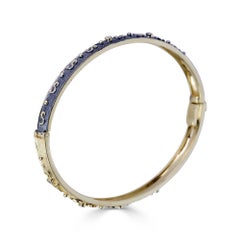 Georgios Collections 18 Karat yellow Gold Black Rhodium Bracelet with Diamonds