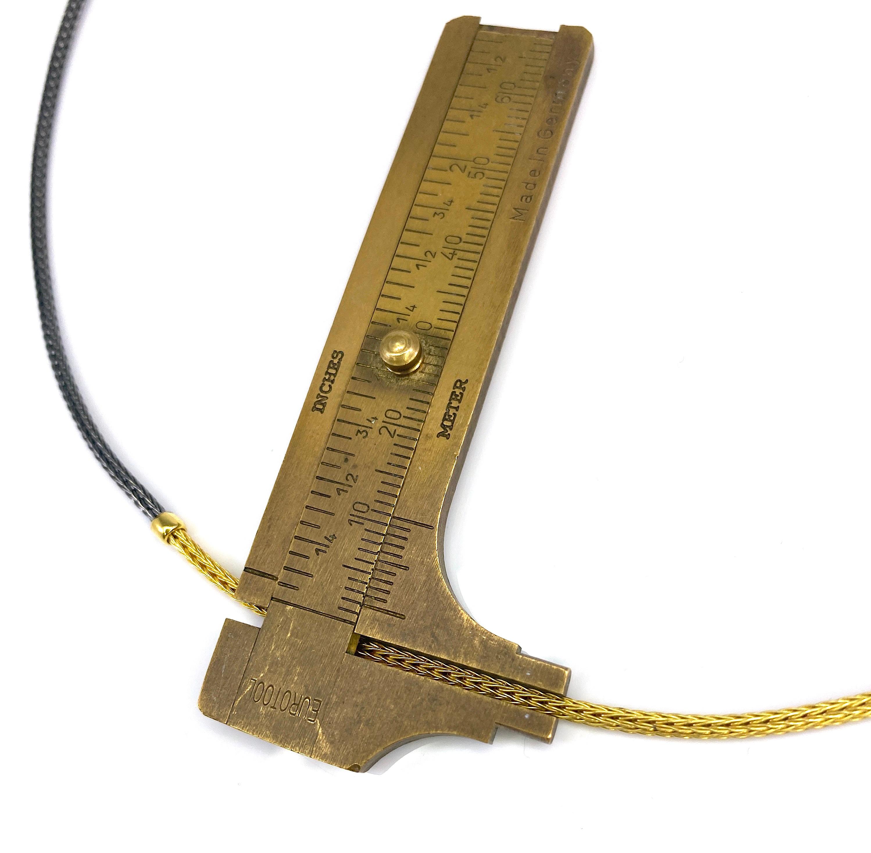 Georgios Kollektionen 18 Karat Gelbgold Kette Seil Halskette alle handgeknüpft (Byzantinisch) im Angebot