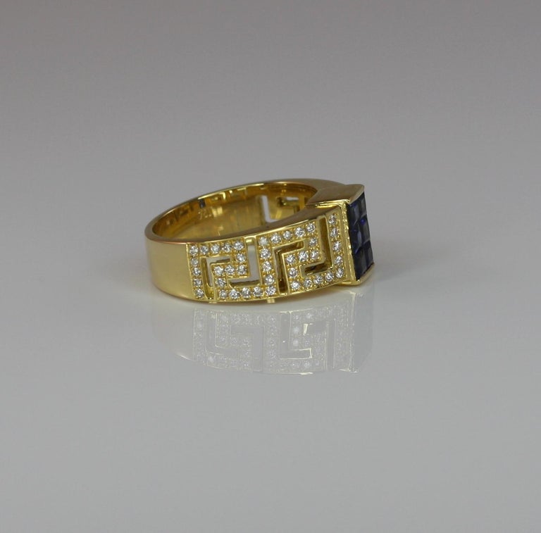 Yellow Gold Greek Key Ring – Samourakis Jewelry